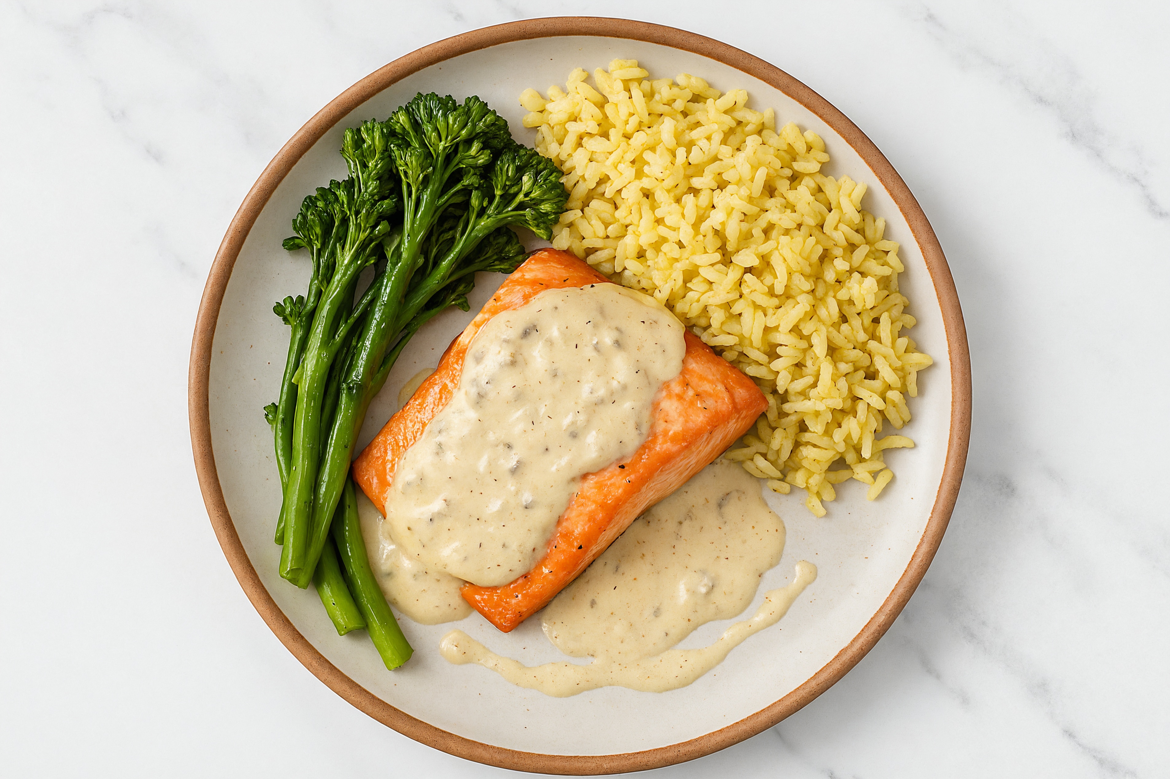 Creamy Truffle Wild Salmon + Baby Broccoli