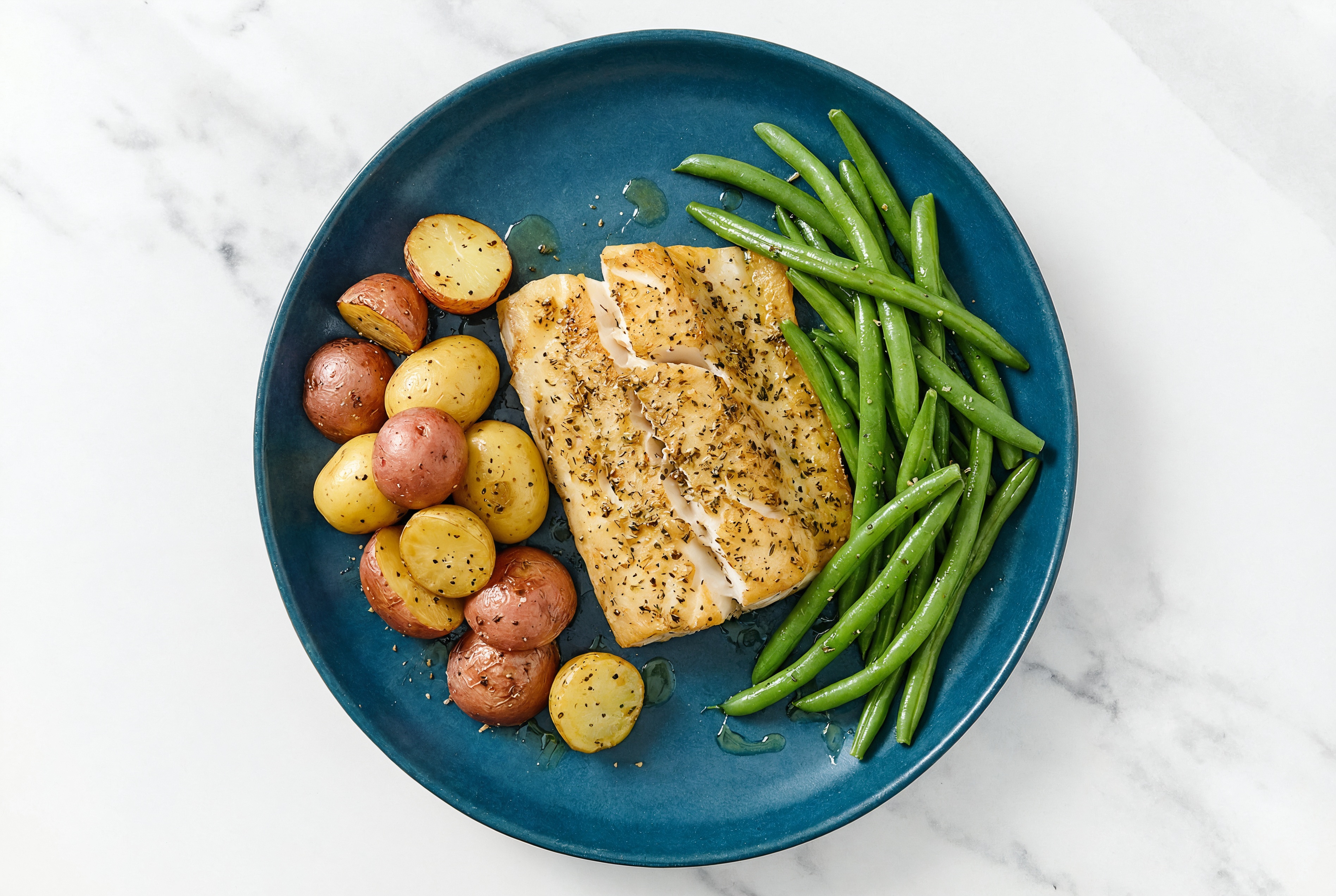 Roasted Honey Herb Barramundi with Baby Potatoes