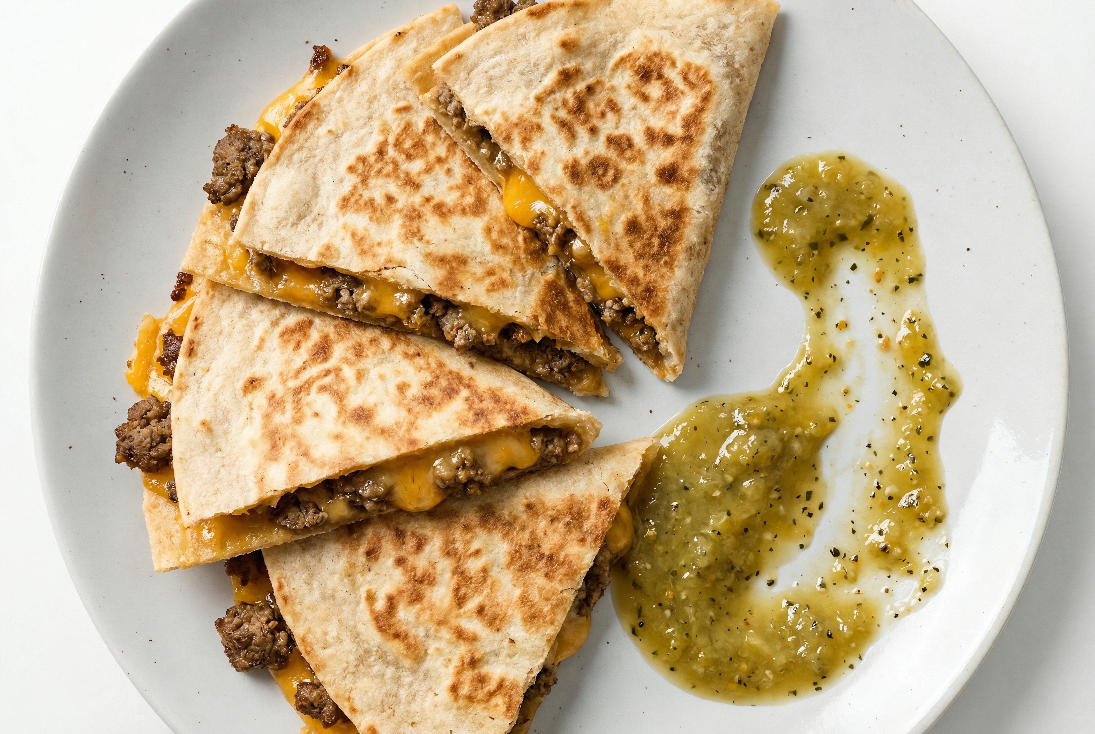 Garden Spicy Bison Quesadillas