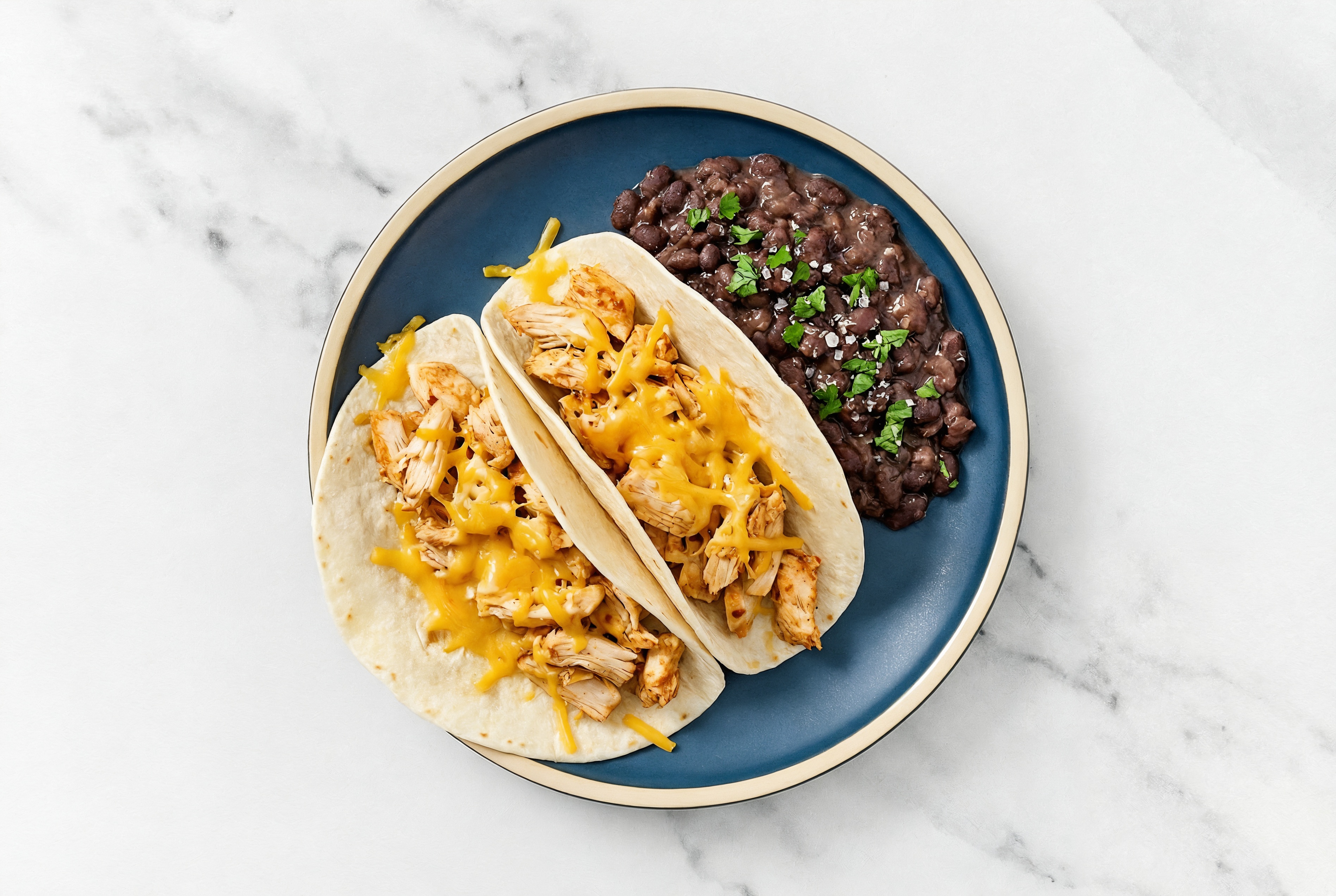  Cheesy Chile Limon Chicken Tacos + Cuban Spiced Black Beans