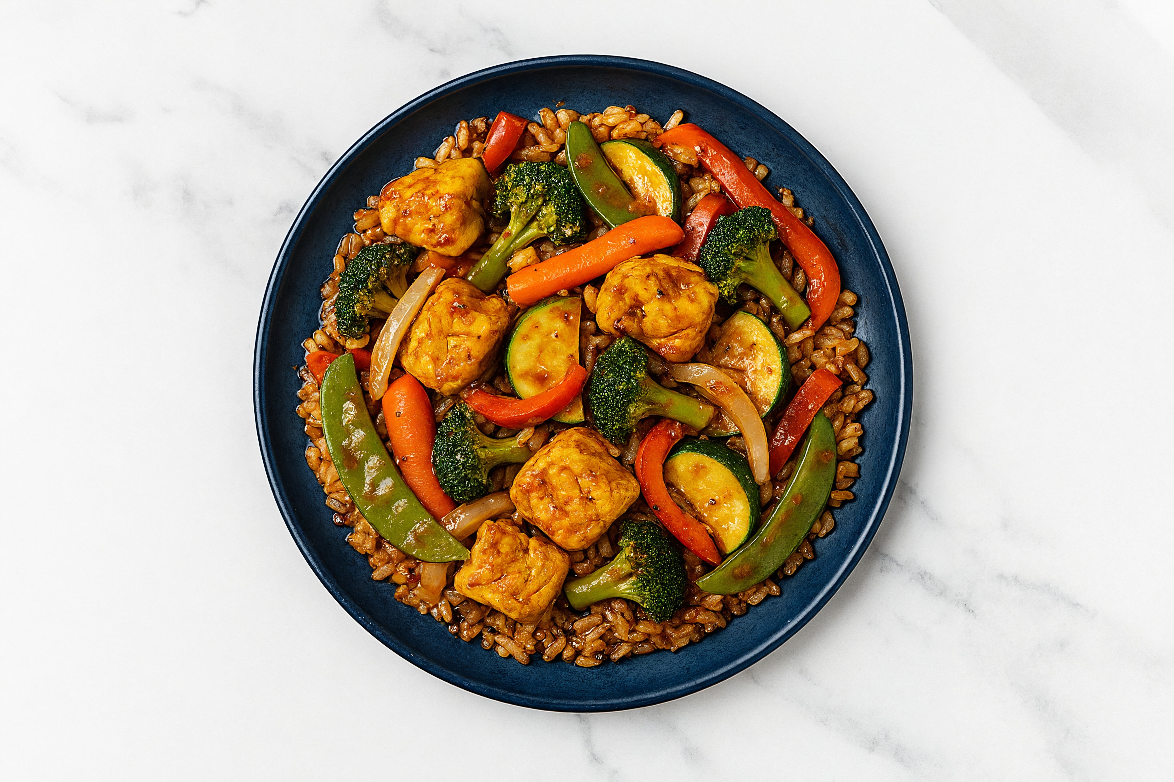 Gingery Lemongrass Tofu Stir Fry Bowl