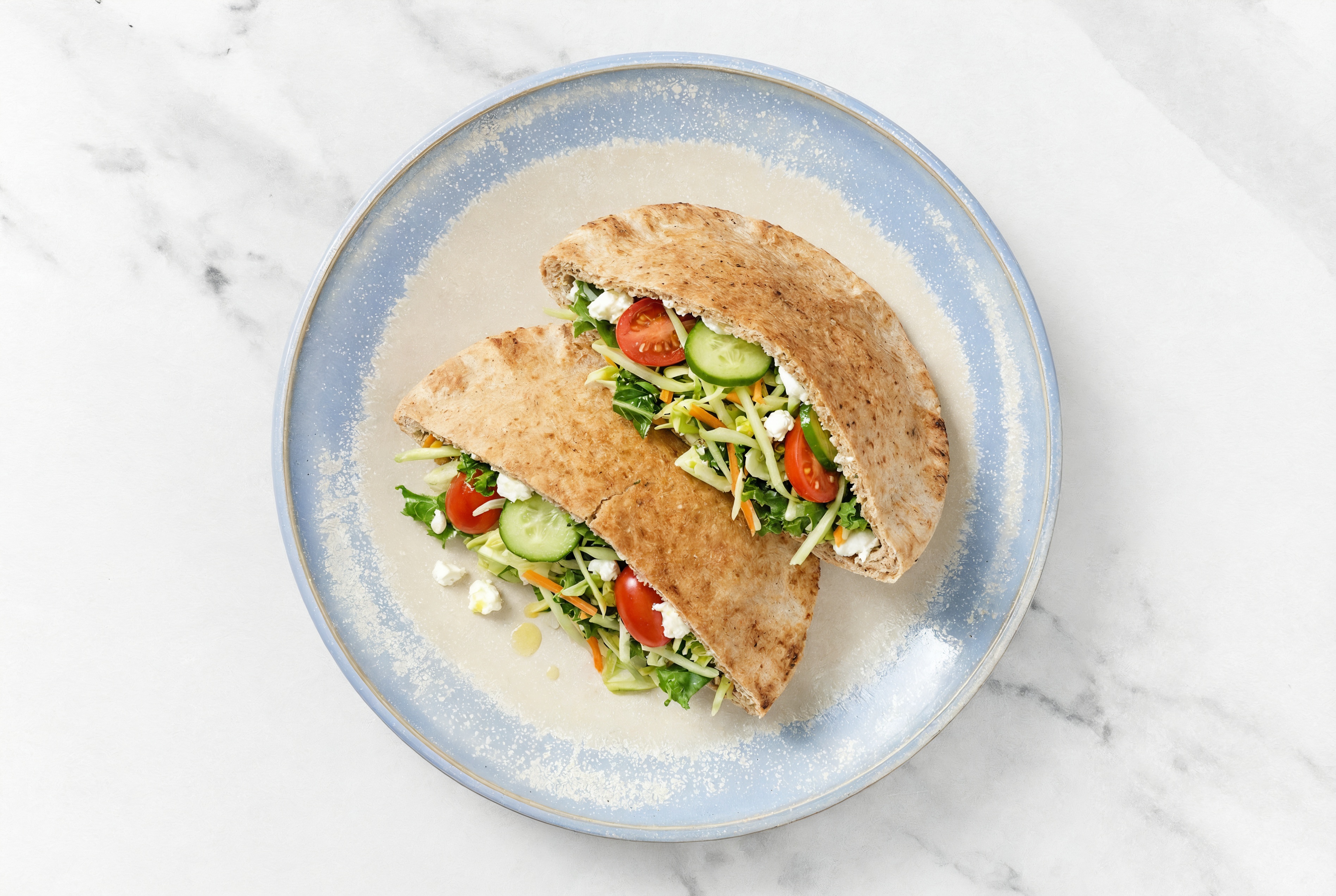 Cheesy Tomato Pitas with Whole Grain Pita Pockets