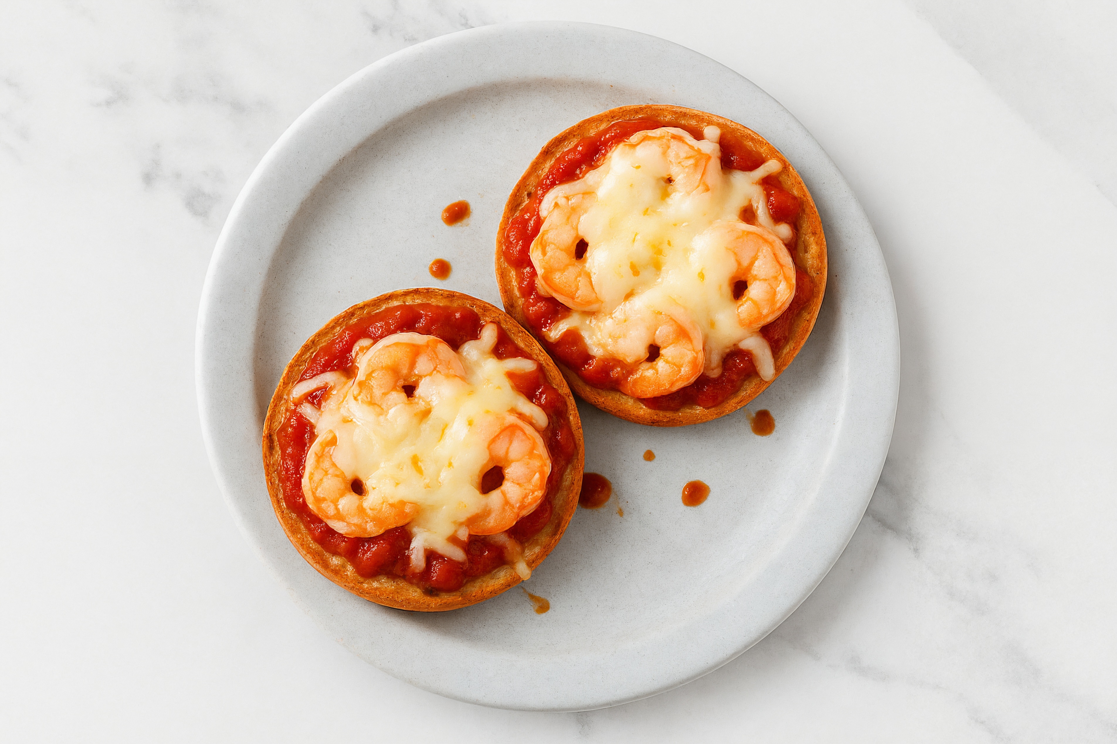 Classic Shrimp Pizza Gluten-Free Plain Bagels