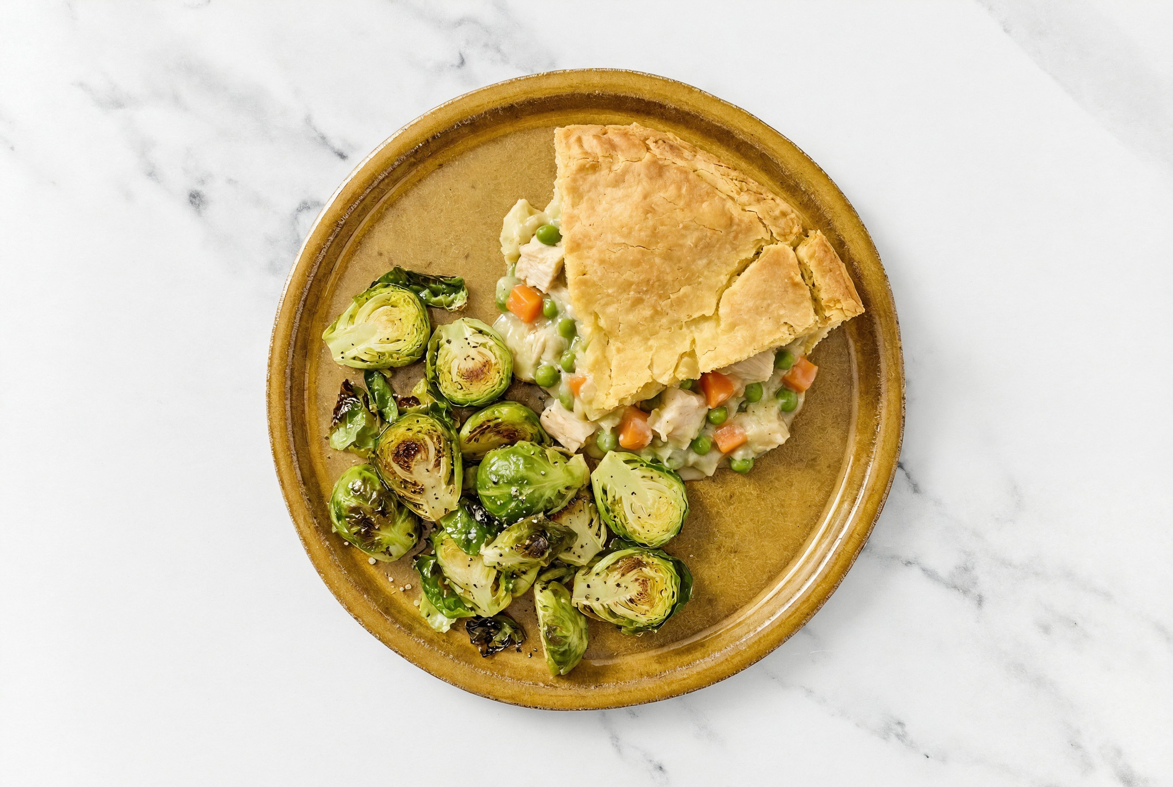 Chicken Pot Pie with Brussels
