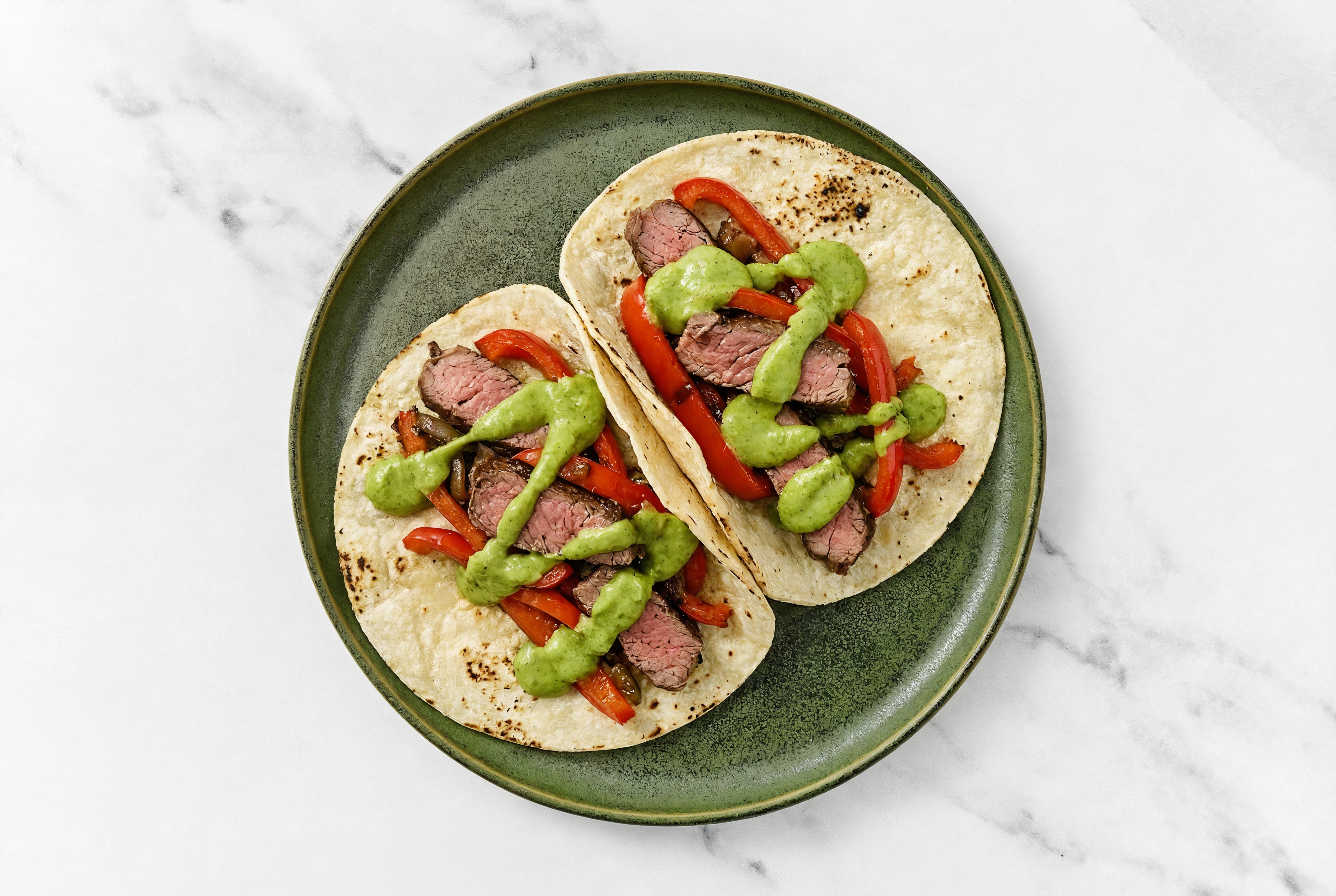 Extra Guac + Organic Pepper Steak Taco