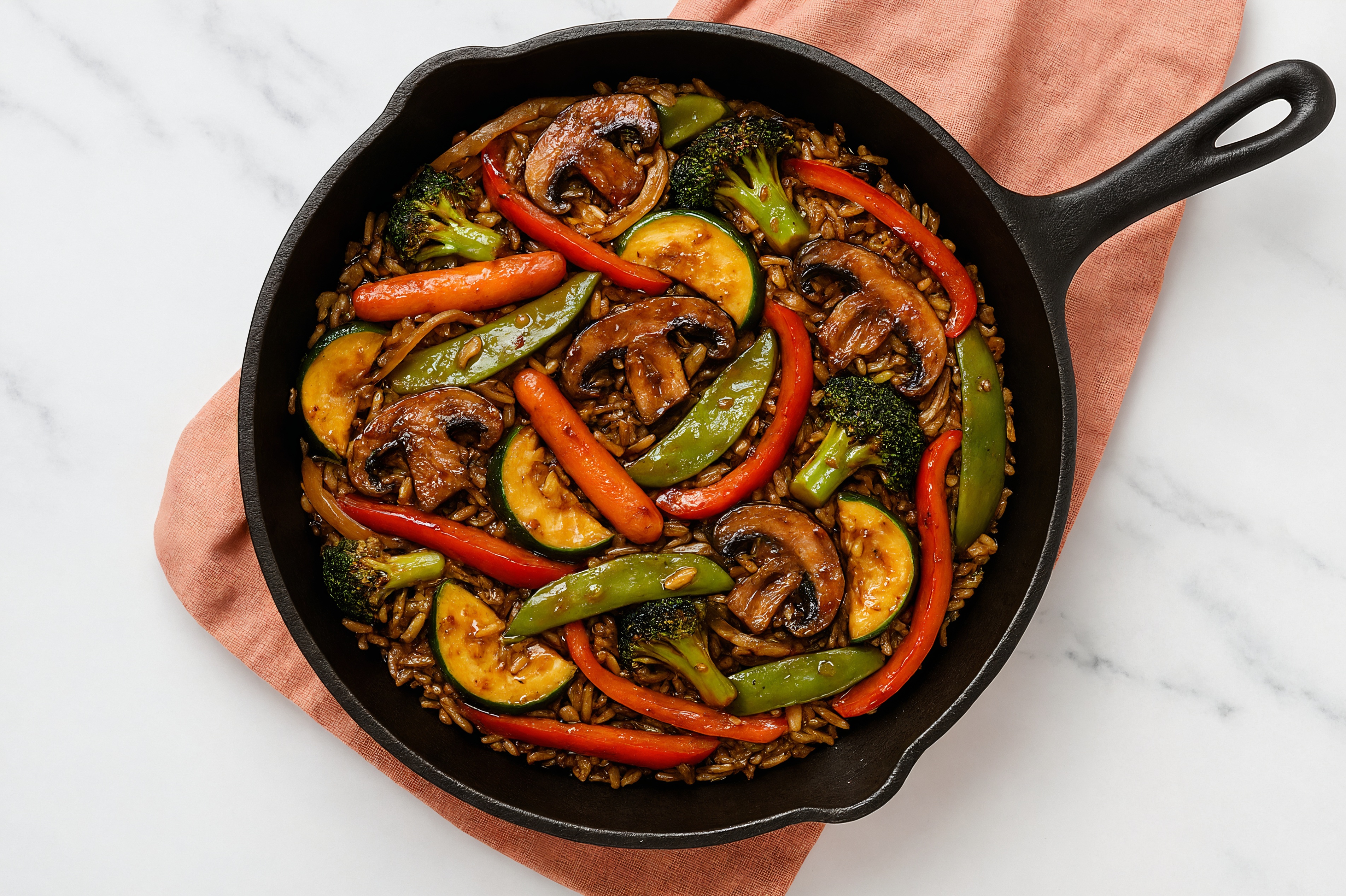 Sweet + Sour Veggie Stir-Fry