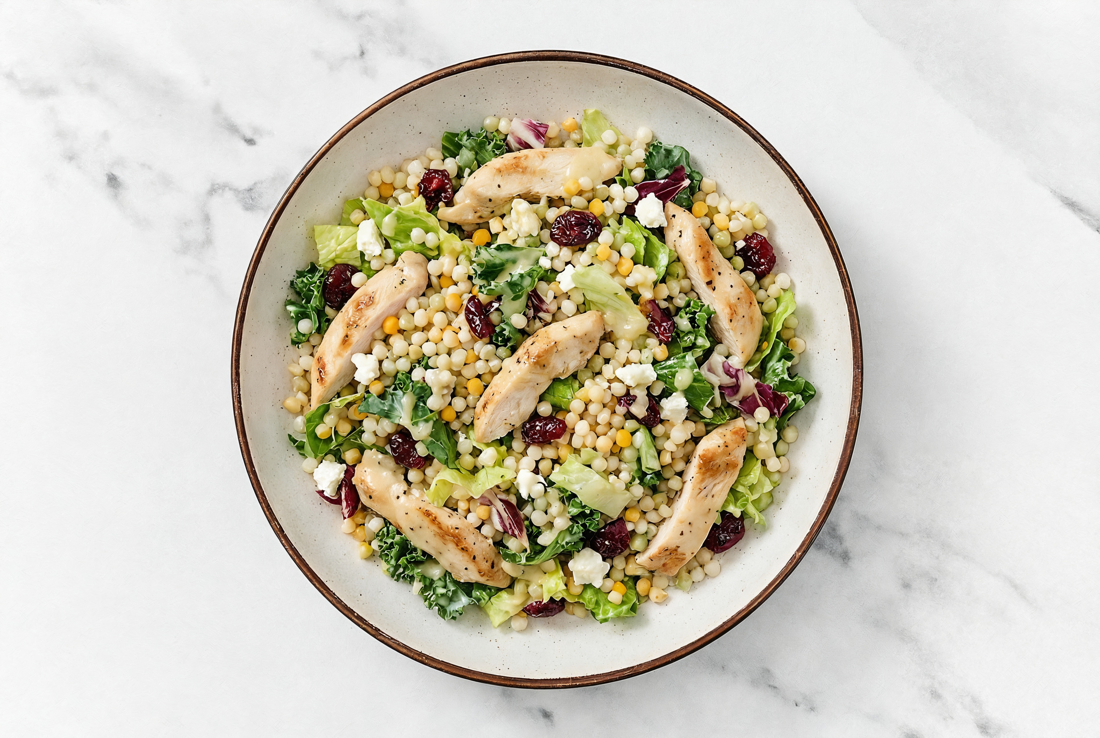 Tahini Chicken + Honey Citrus Couscous Salad