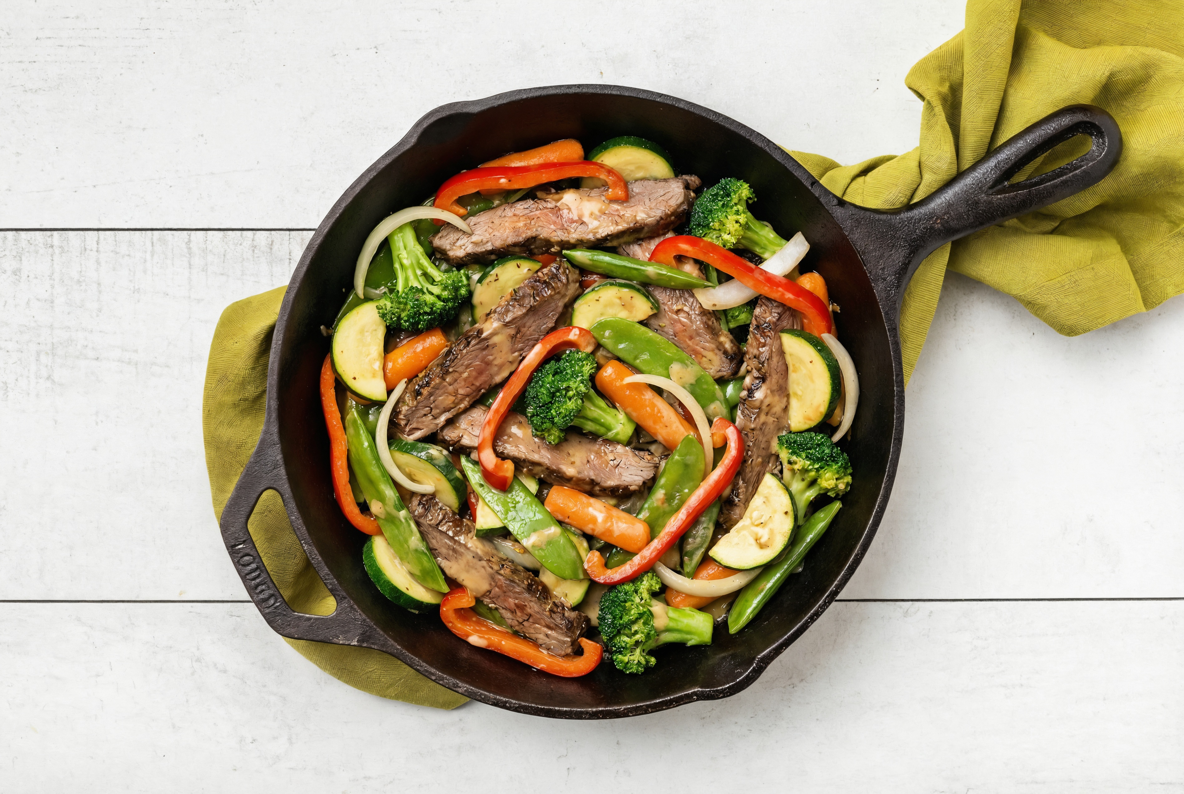 Creamy Miso Flank + Veggie Stir-Fry