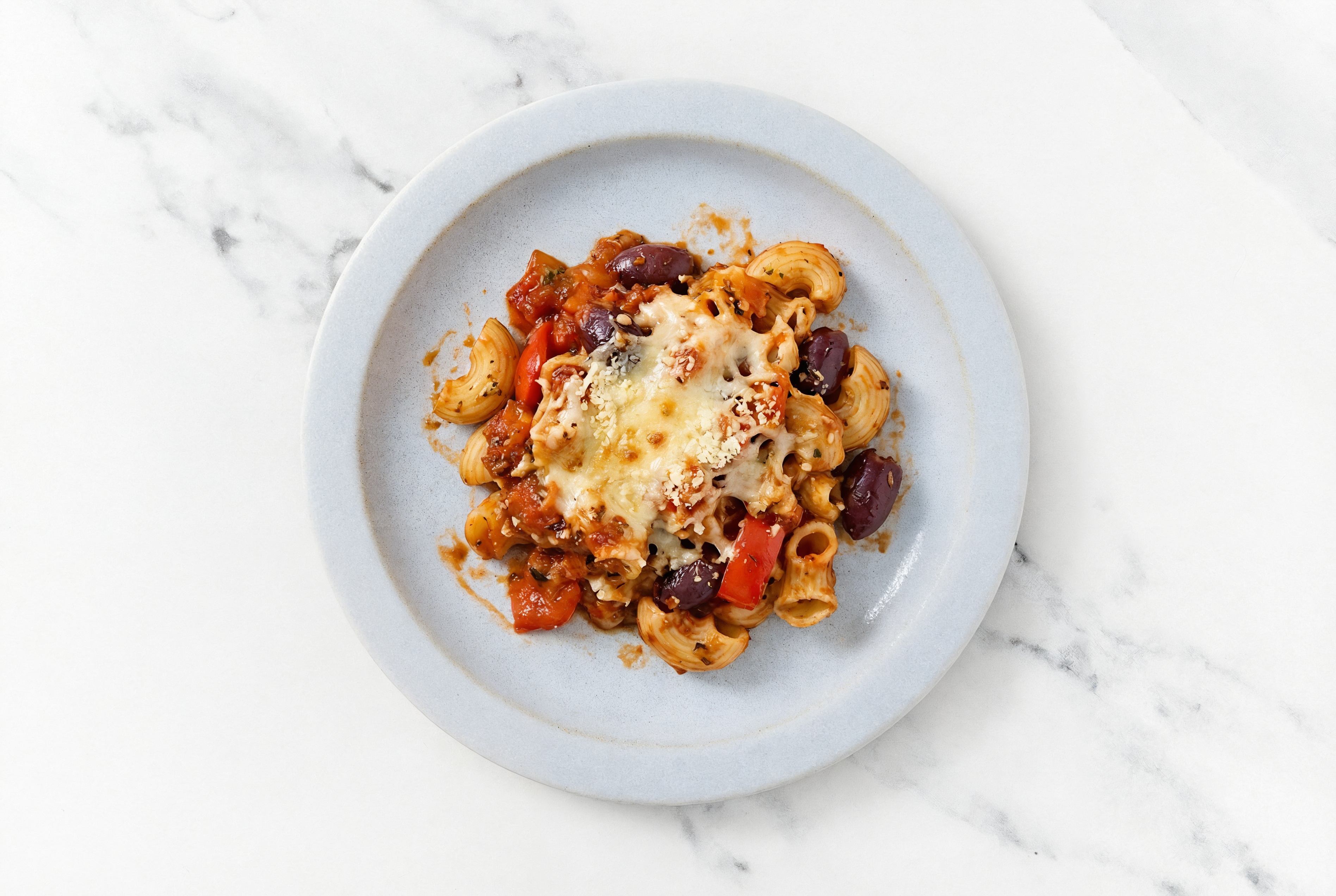 Herby Puttanesca Chiocciole Pasta Bake