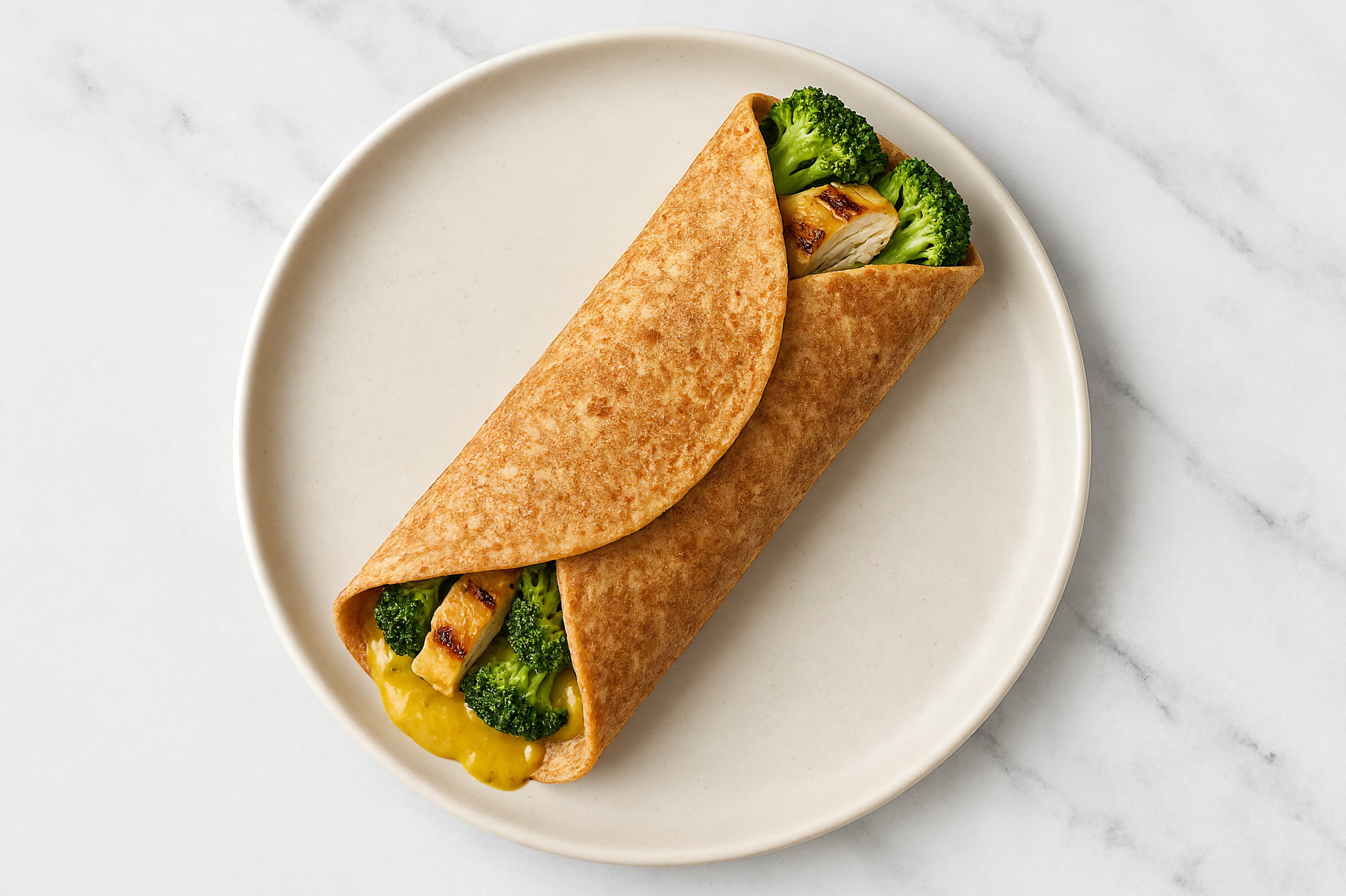  Whole Grain Curry Seasoned Grilled Chicken Breast + Veggie Wrap