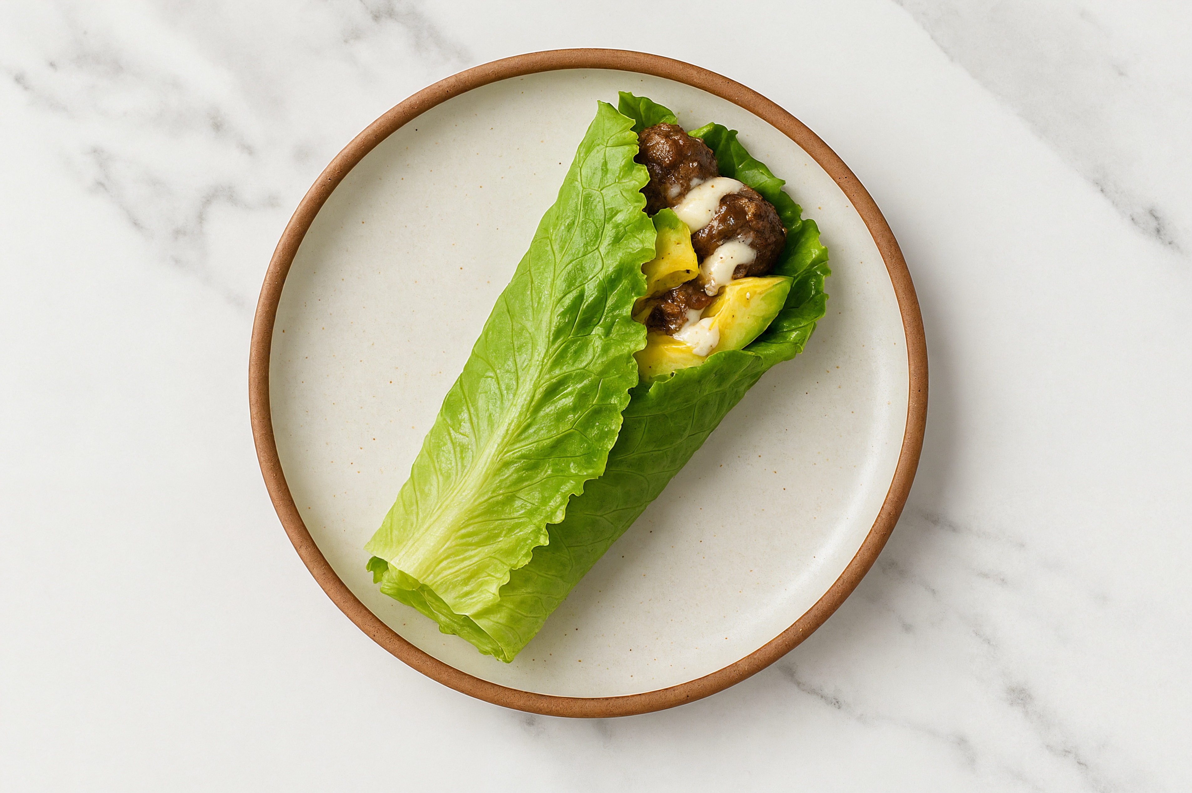 Wagyu Beef Kofta Meatball Lettuce Wraps