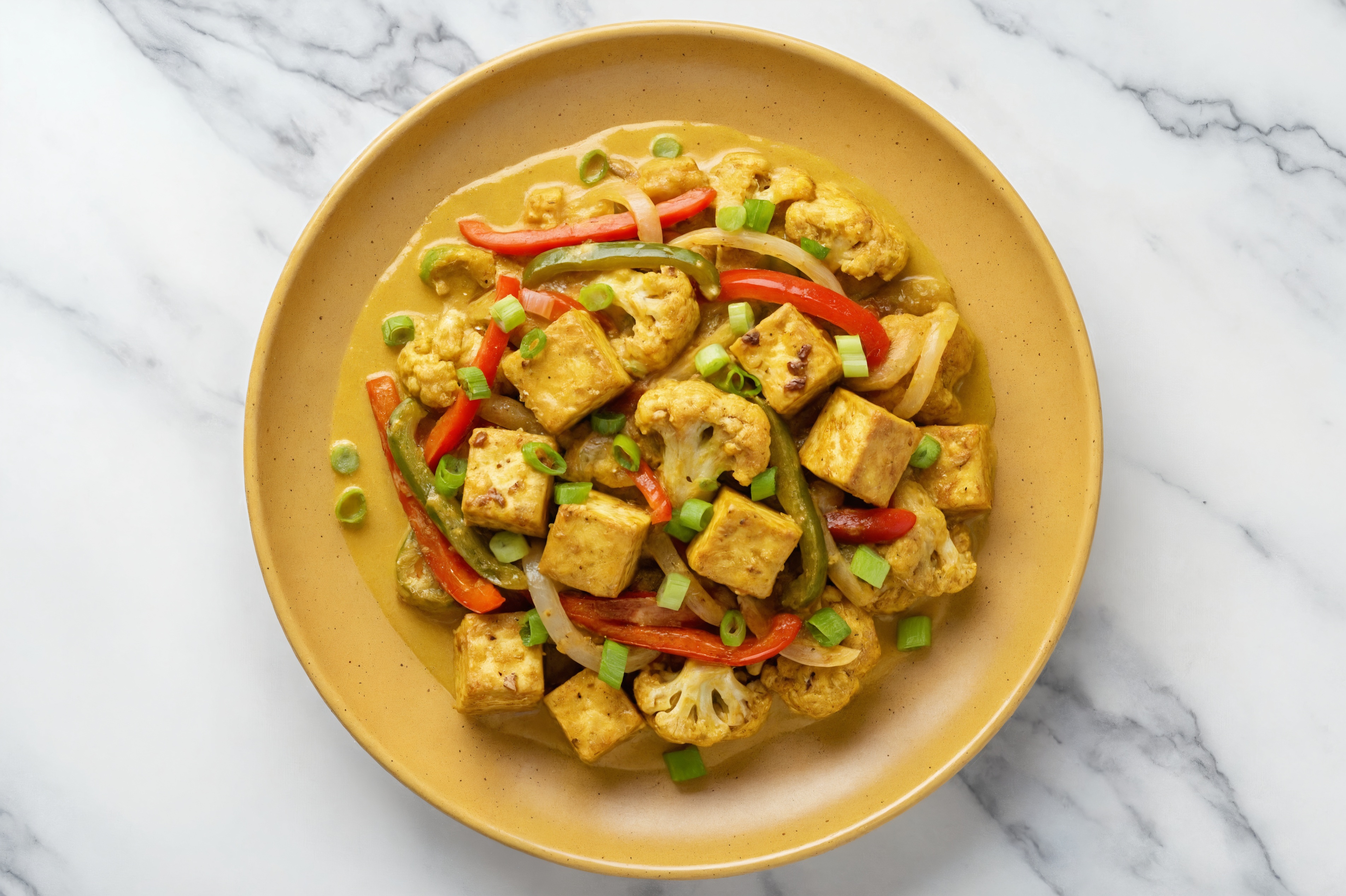 All-in-One Curried Tofu + Veggies