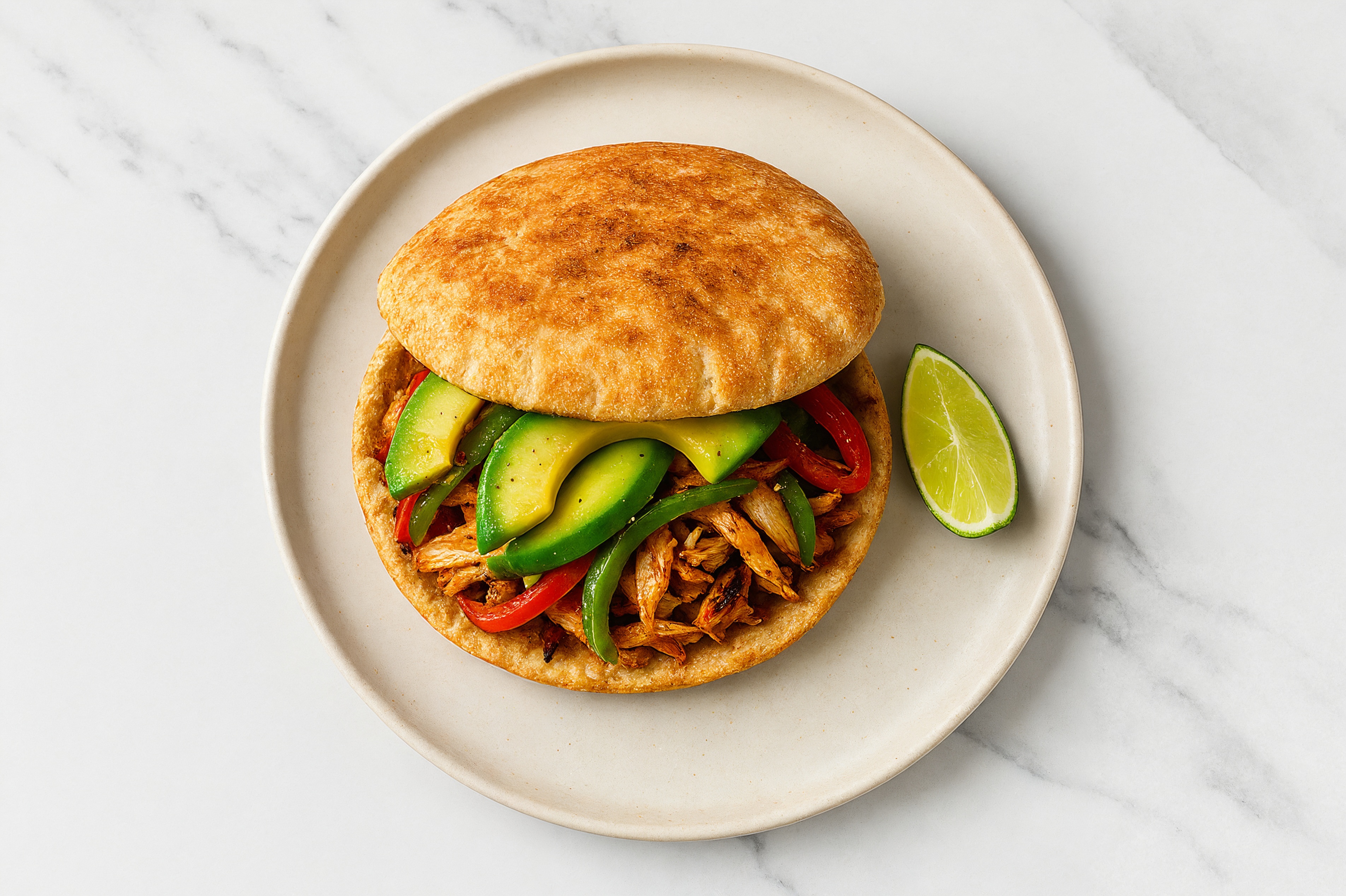 Blackened Chicken Fajita Pita