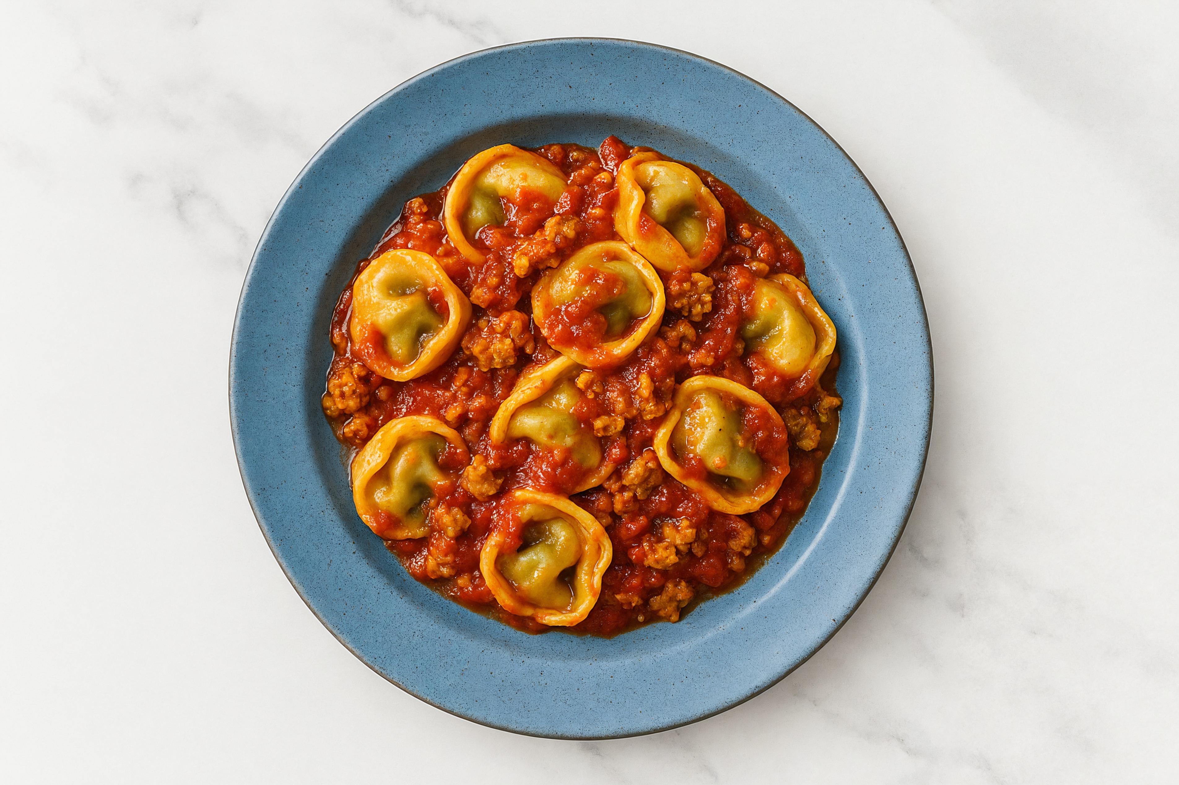 Spinach Tortellini with "Tempehy" Marinara