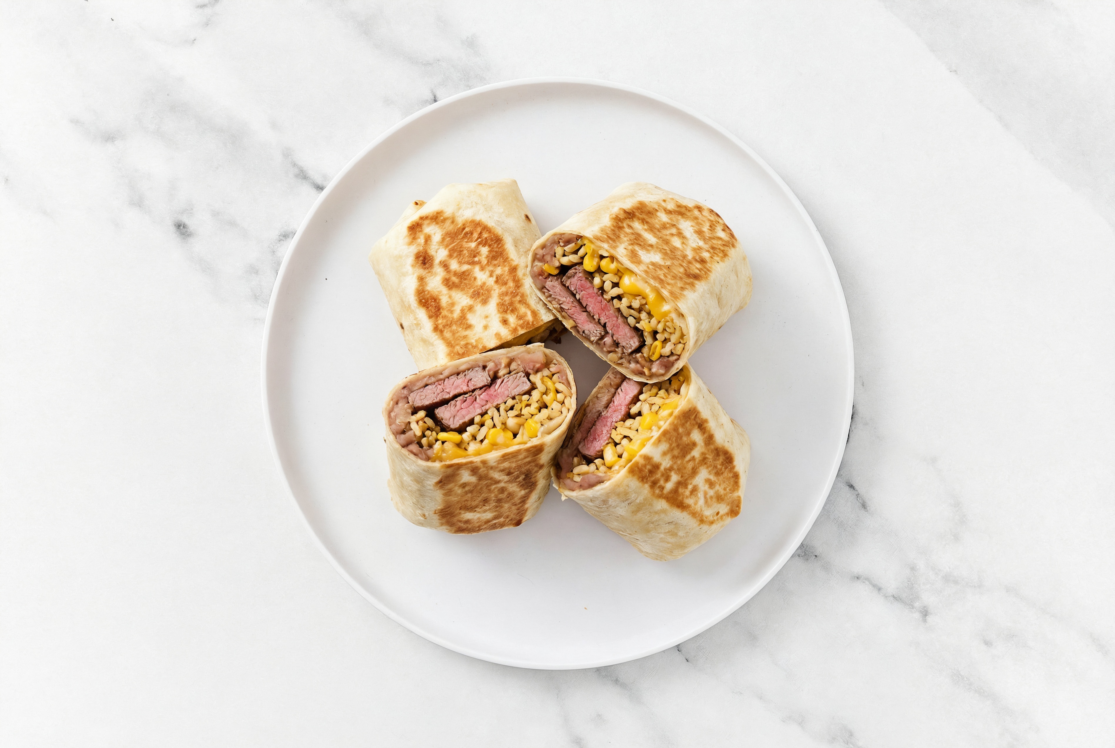 Toasty Steak Burrito with Sharp Cheddar Bar