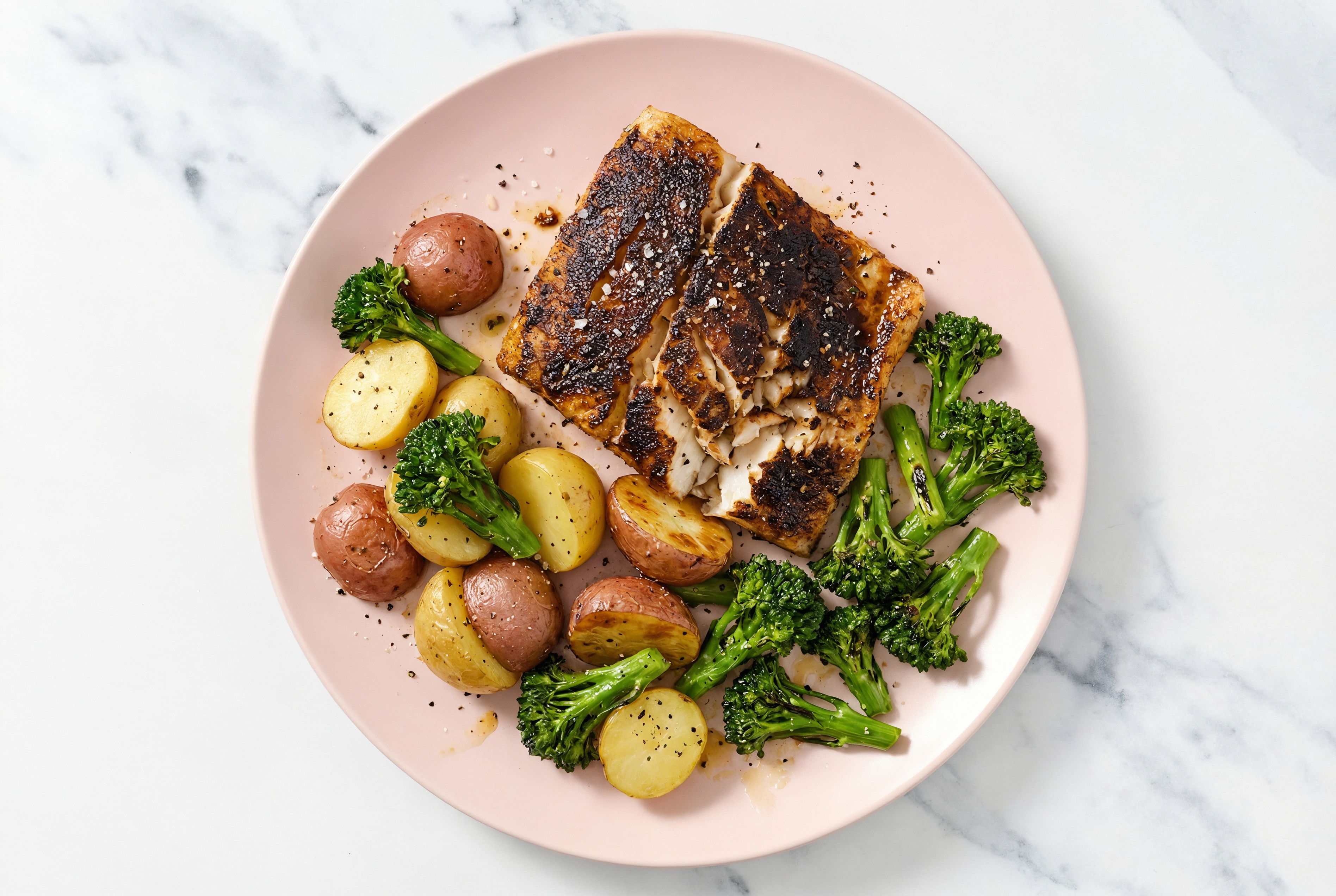 Roasted Spiced Barramundi with Baby Potatoes