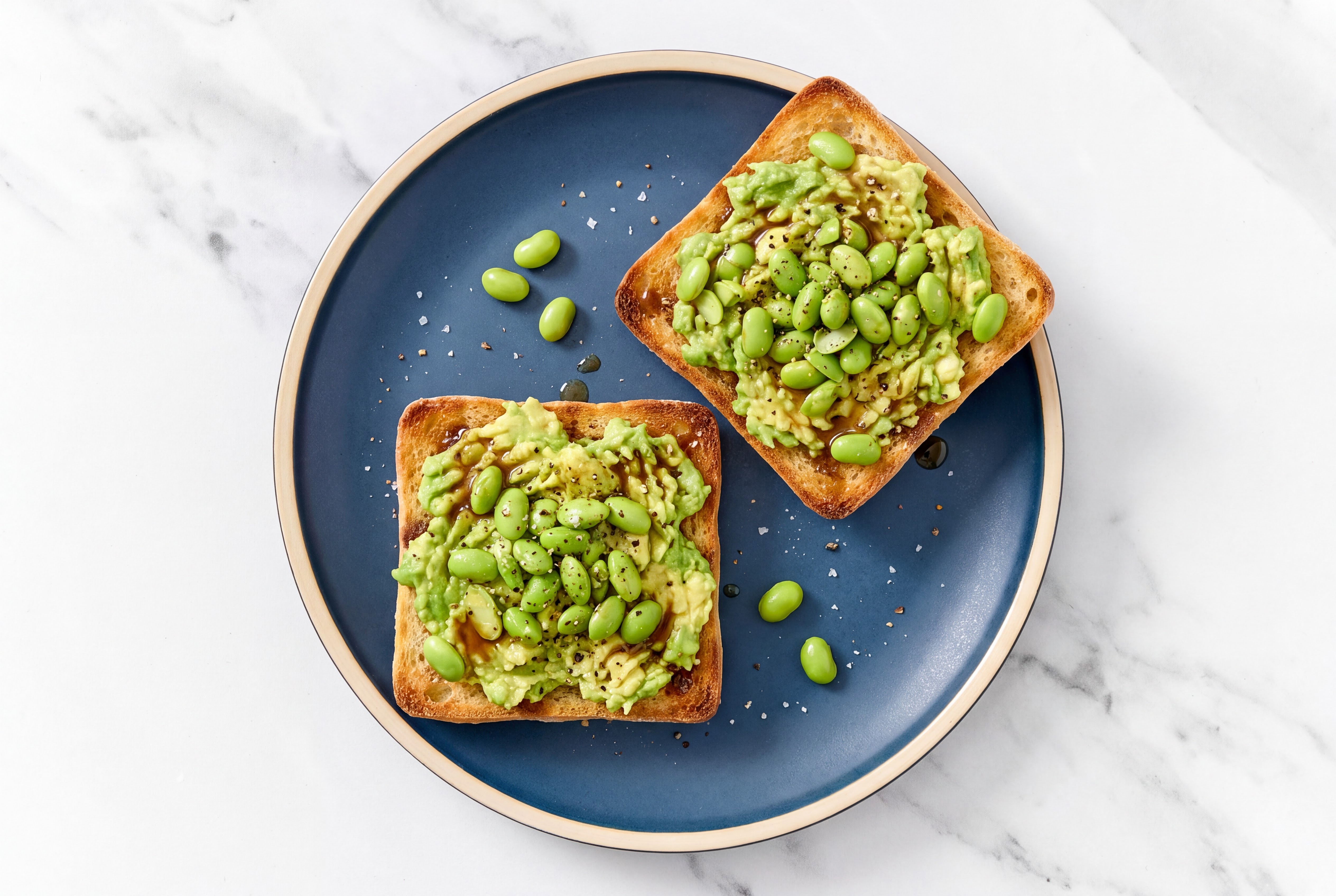 Tangy Edamame Avocado Toast