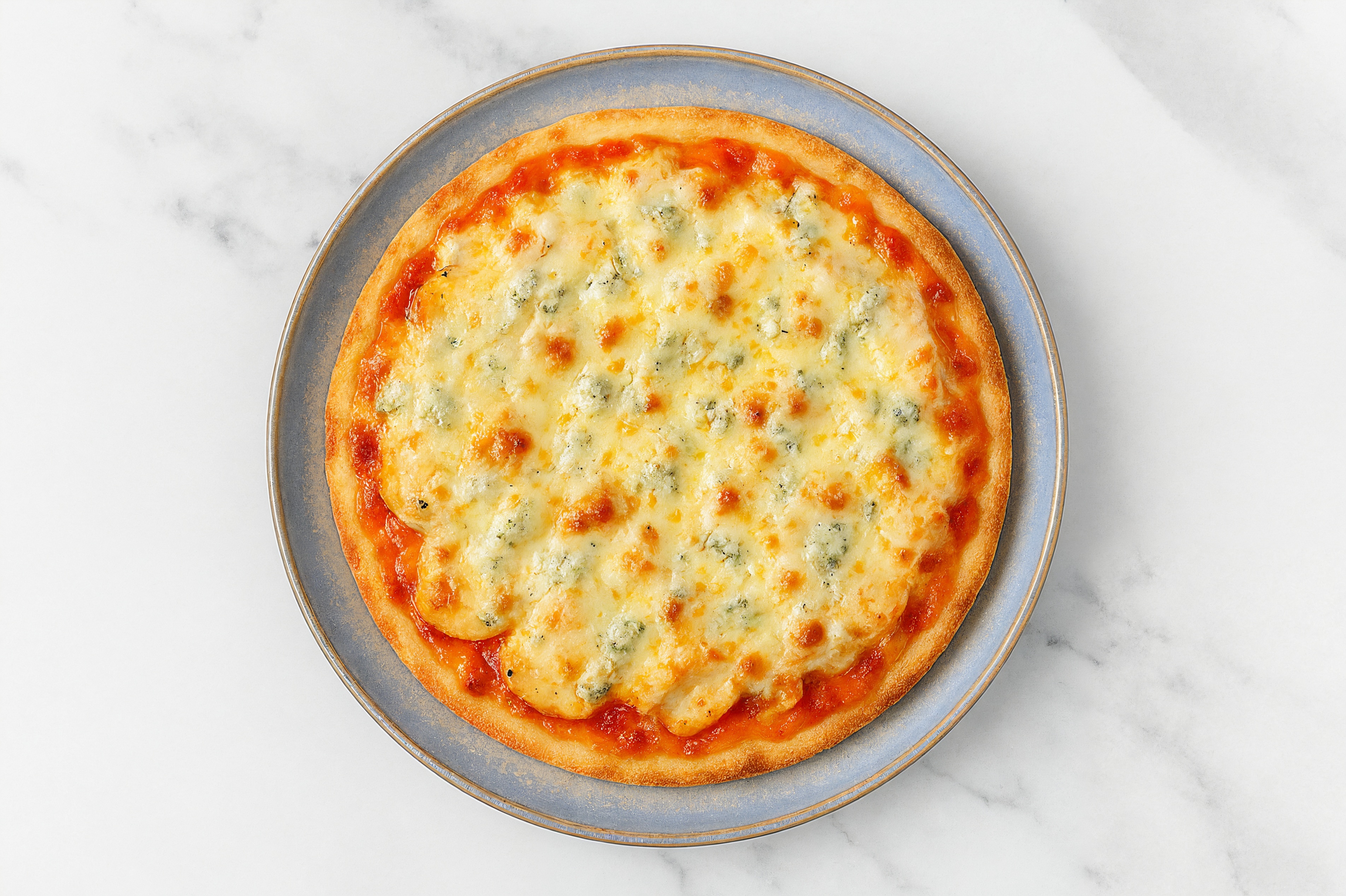 Buffalo Roasted Chicken + Blue Cheese Flatbread