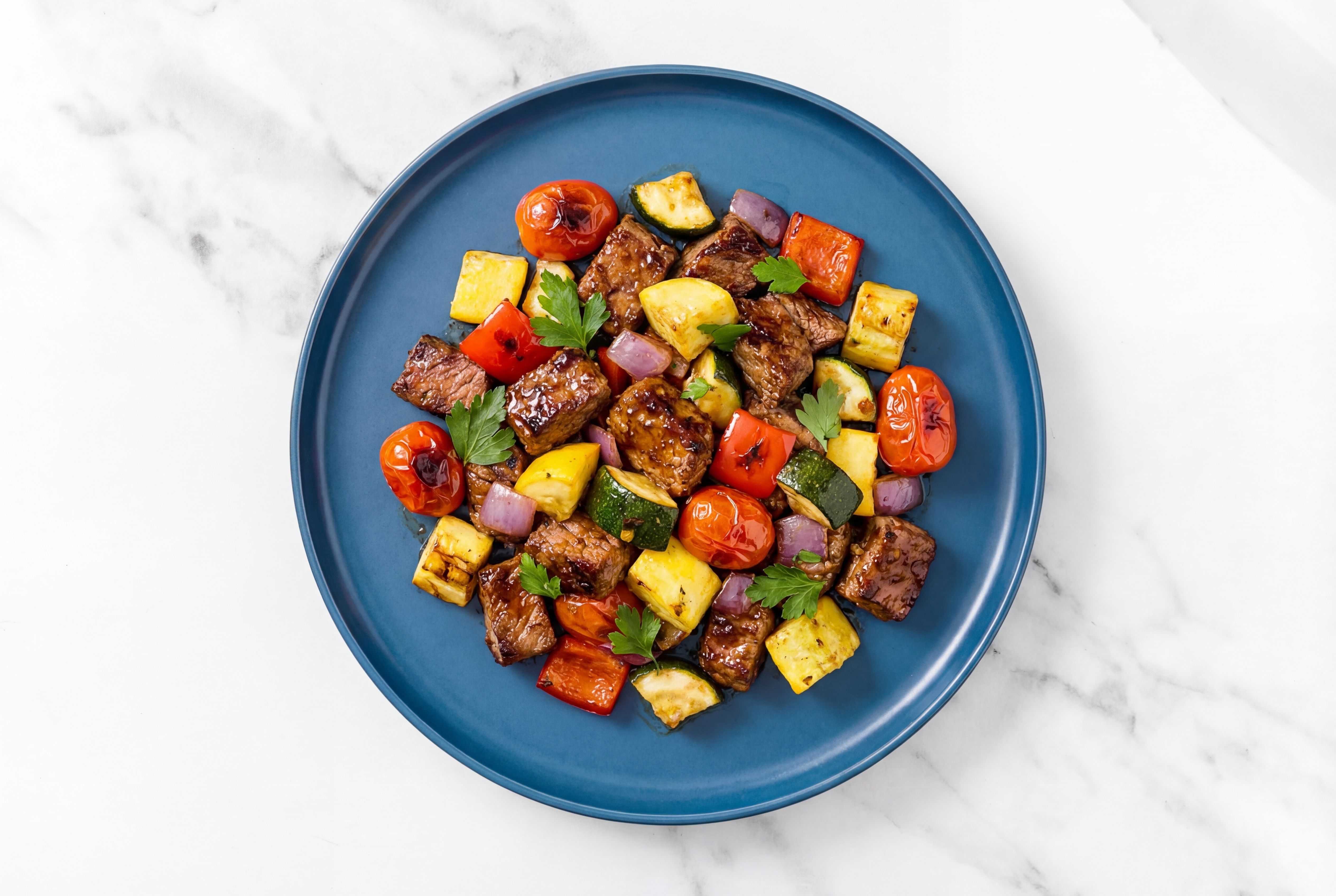 Teriyaki Baked Flank & Squash