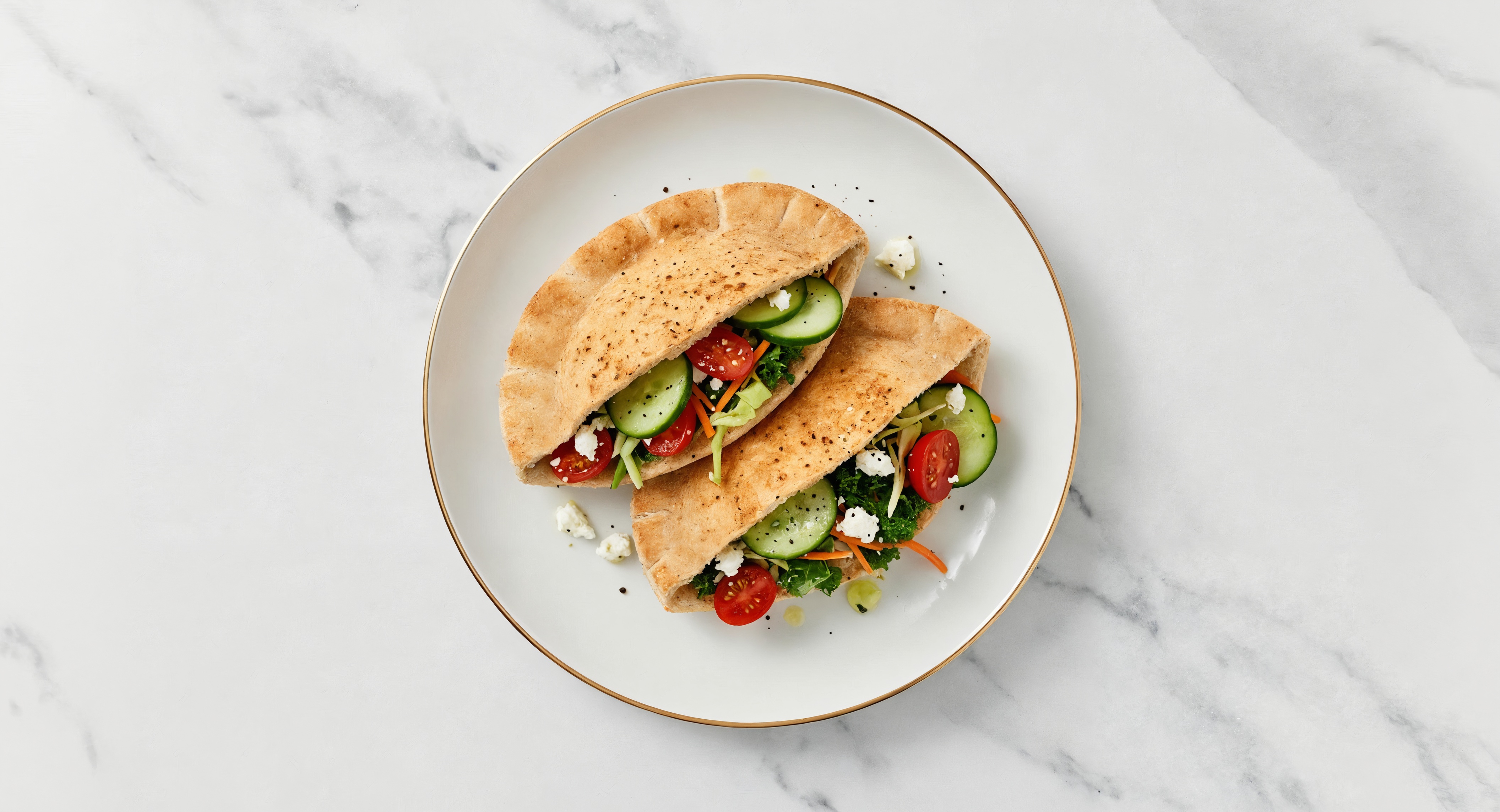 Lemony Tomato Pita Toasts