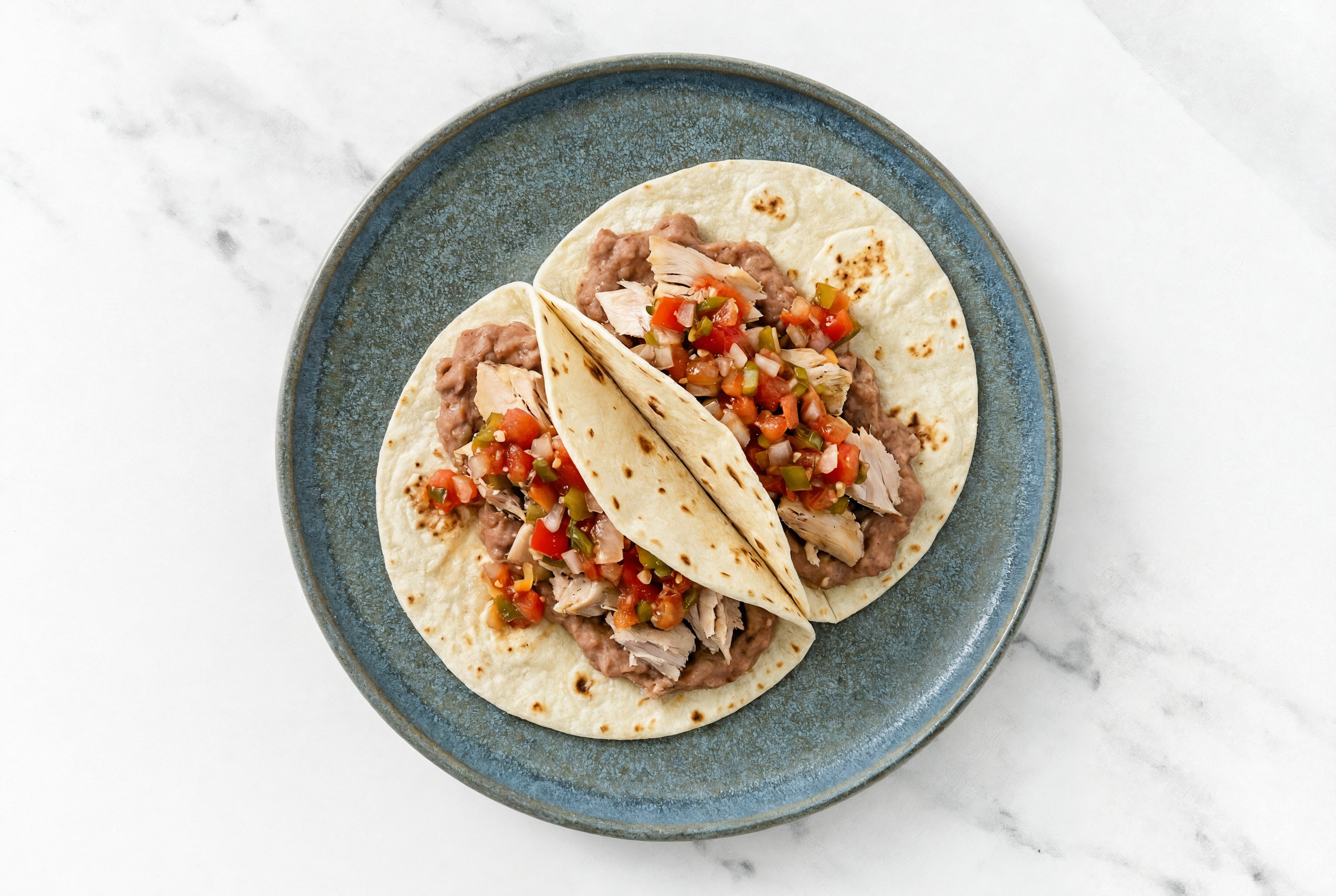  Refried Red Bean Tacos with Seared Tuna & Pico De Gallo