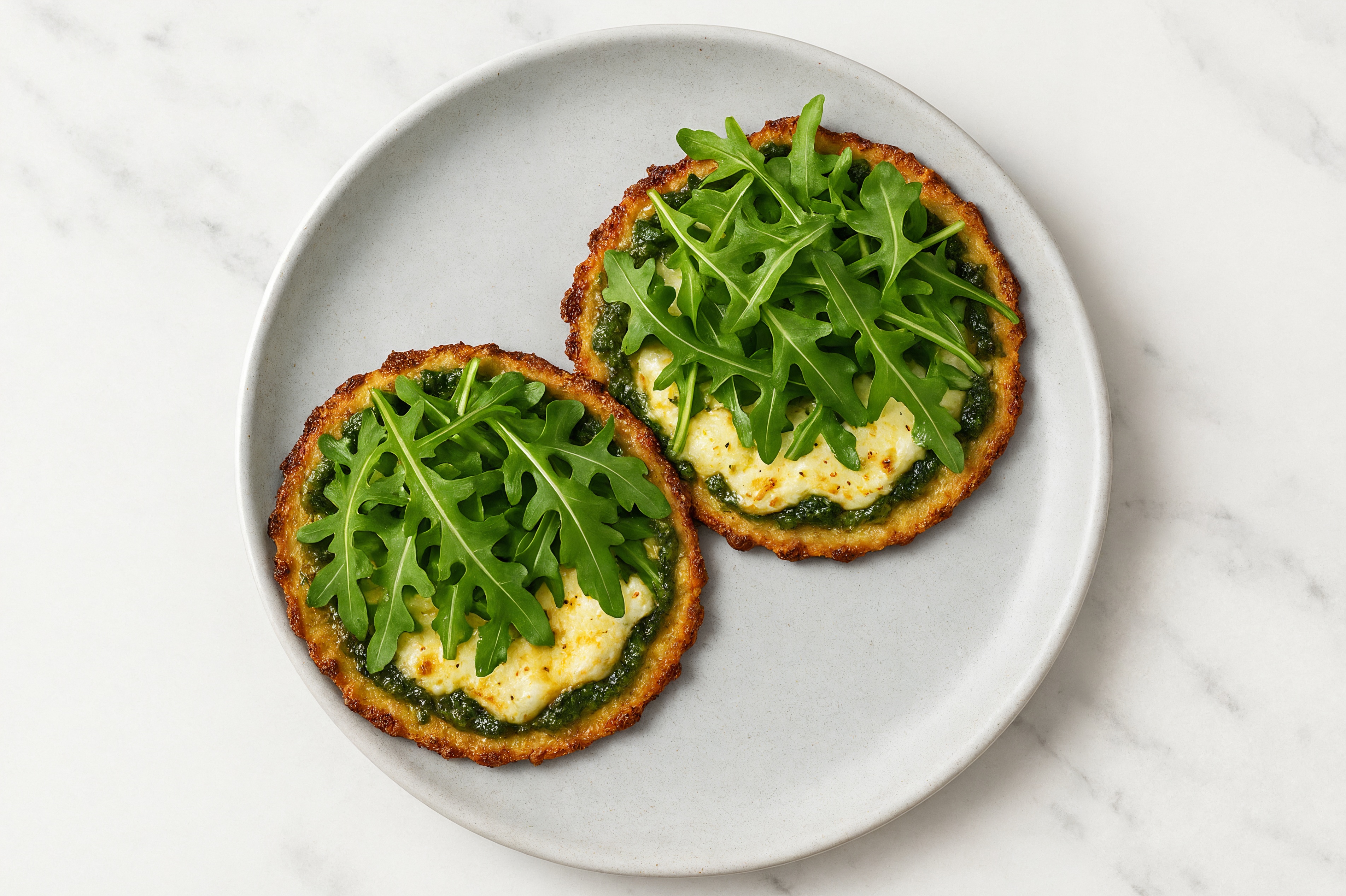 Pesto + Brie Pizzettes