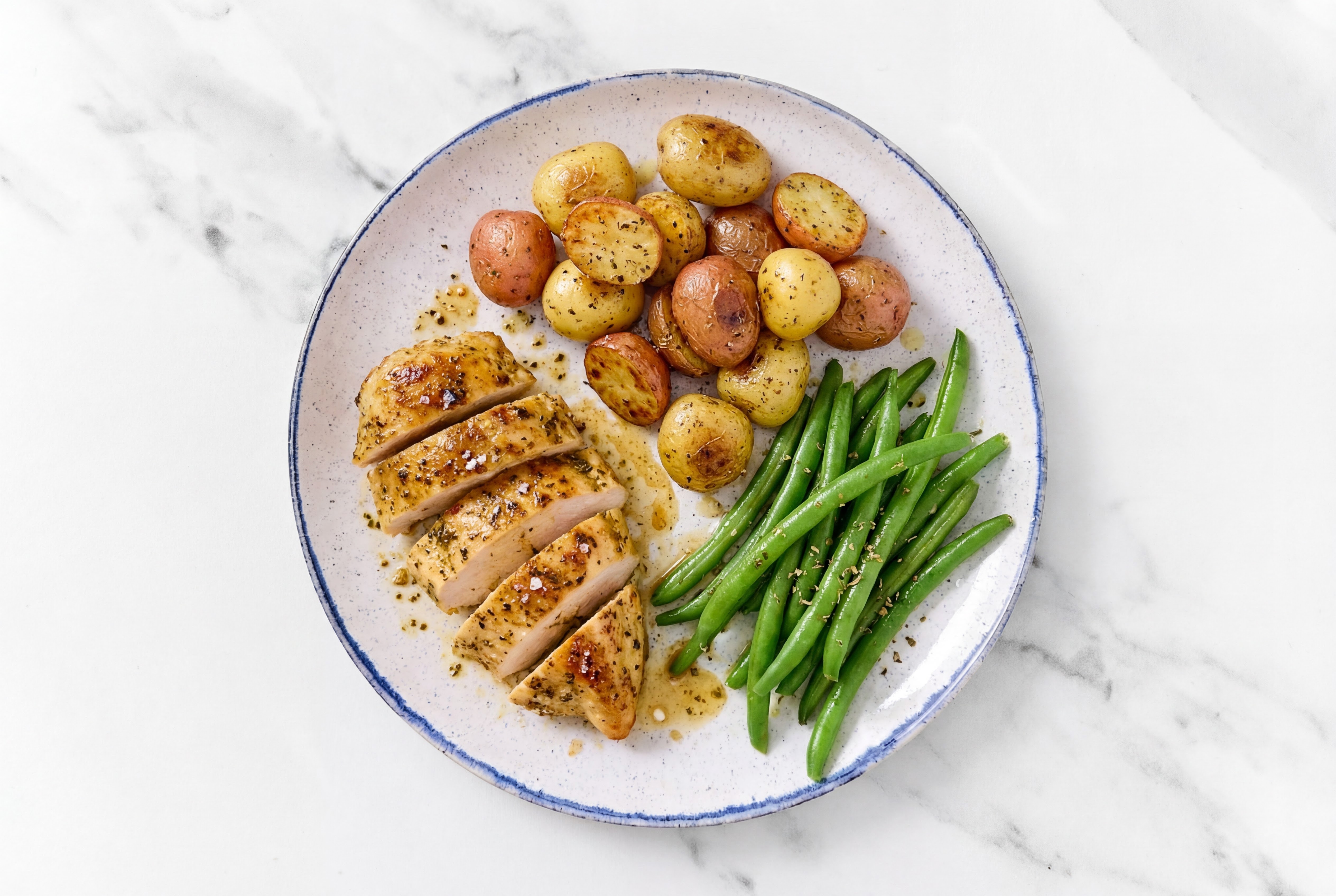 Better-than-TV Dinner with Chicken + Organic Green Beans
