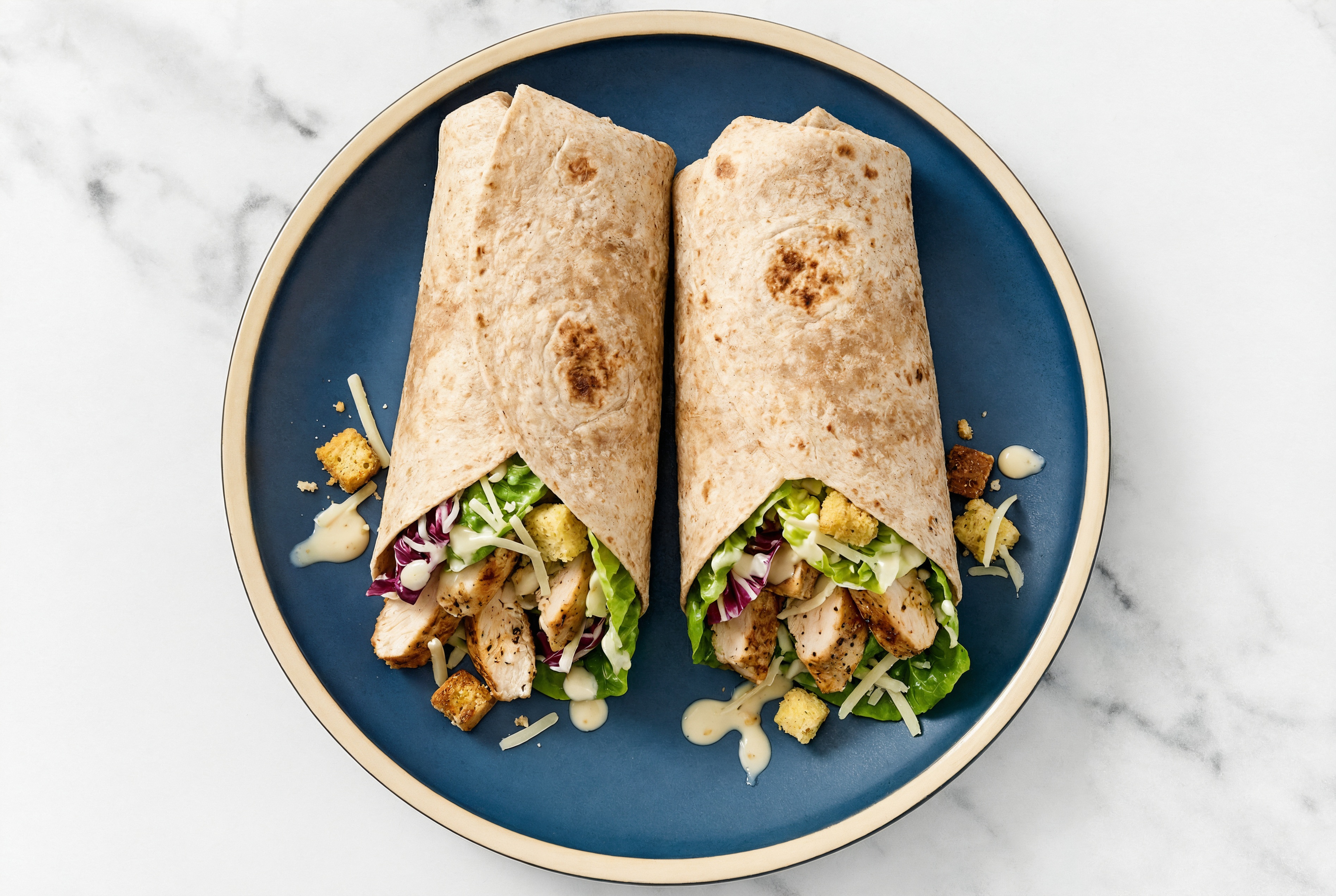 Chicken Strip Little Gem Salad Wrap
