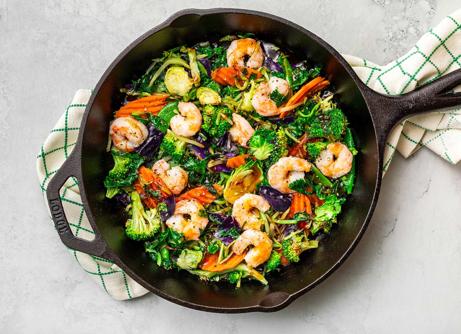 Teriyaki Shrimp + Veggie Stir Fry