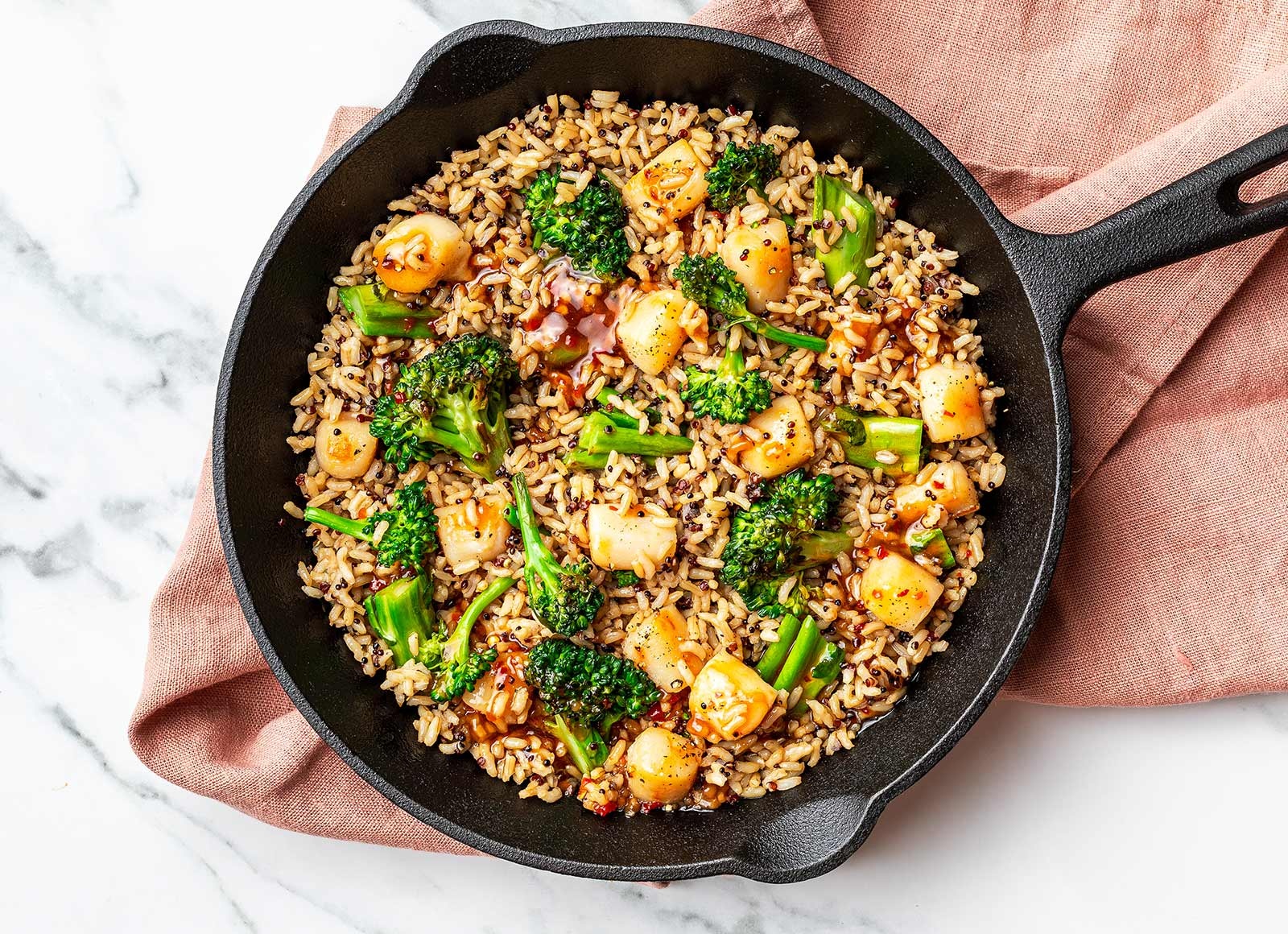 Sesame Ginger Scallop Stir-Fry