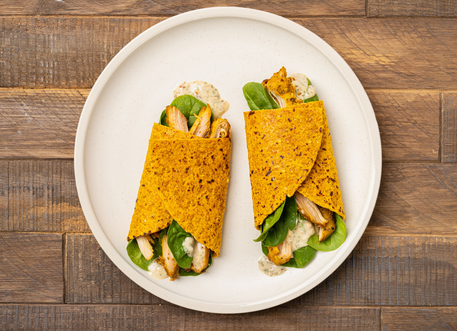 Spinach Artichoke Chicken Shawarma Wrap Hungryroot