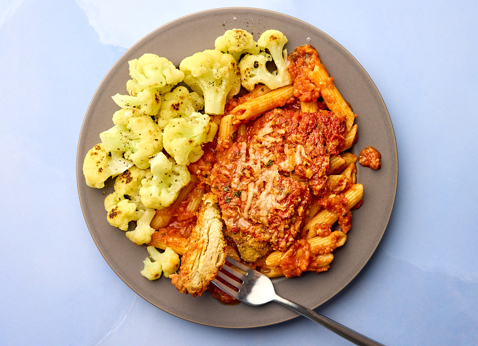 Chicken Parmesan & Sauteed Cauliflower
