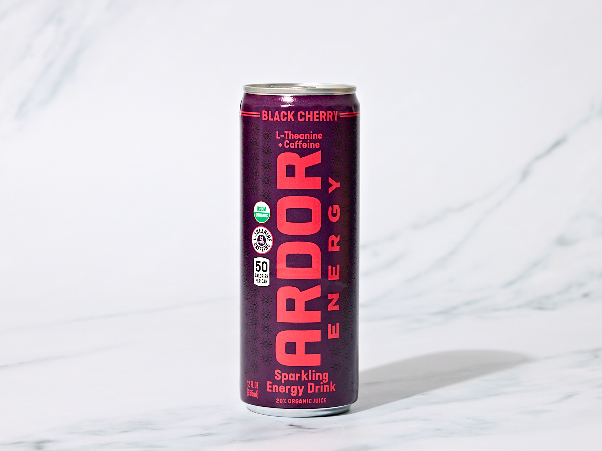 Organic Black Cherry Sparkling Energy Drink 1 of 2
