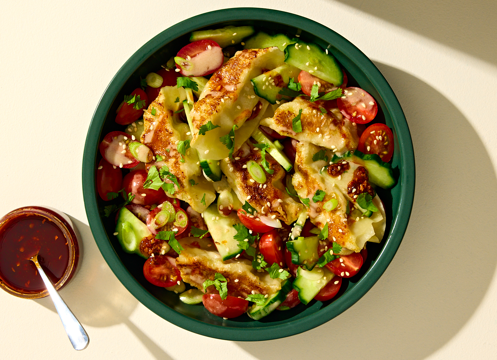 Viral Dumpling Salad