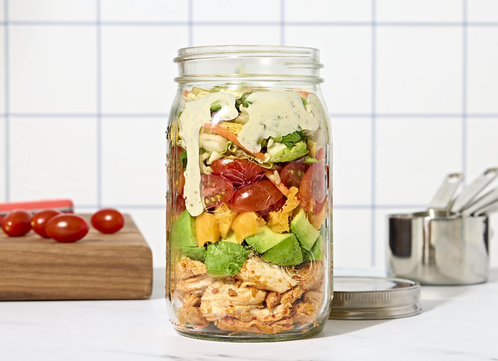 Mason Jar Taco Salad