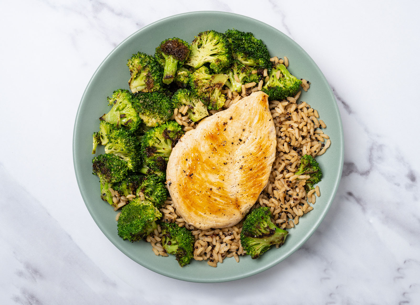 Ranch Chicken + Broccoli Florets Bowl