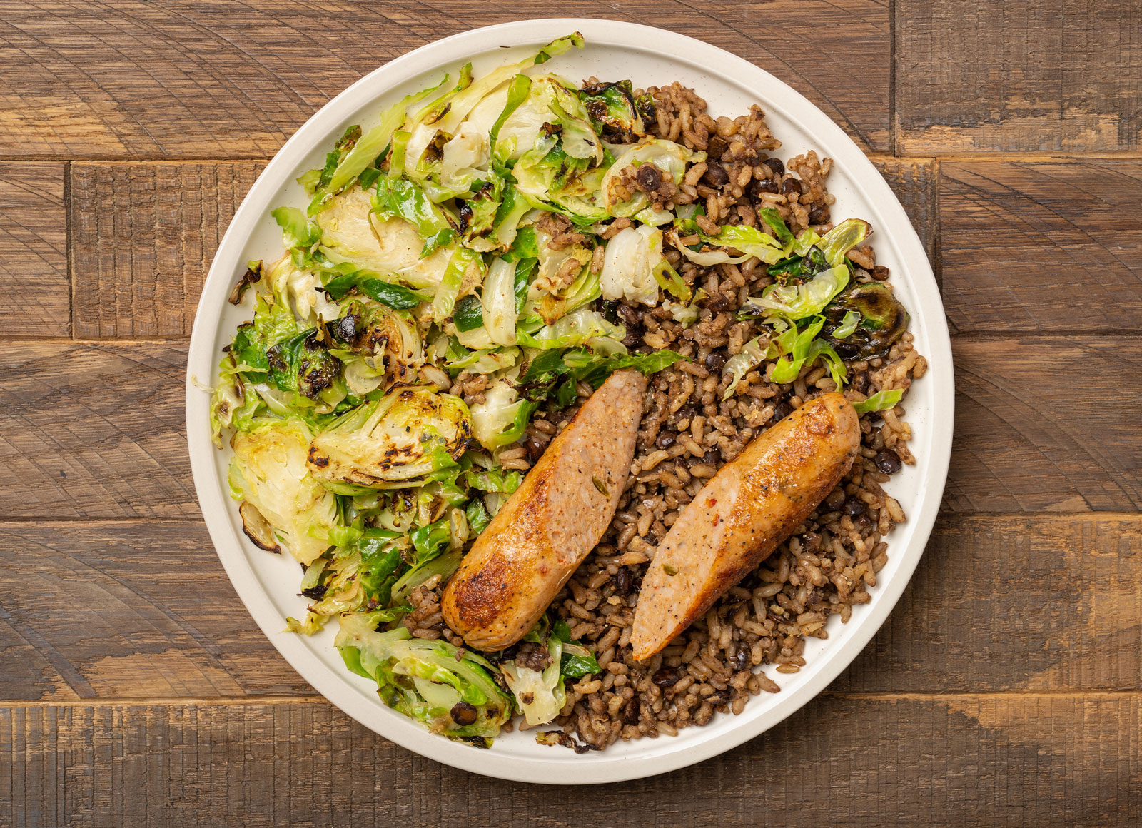 Italian Sausage + Brussels Protein Plate