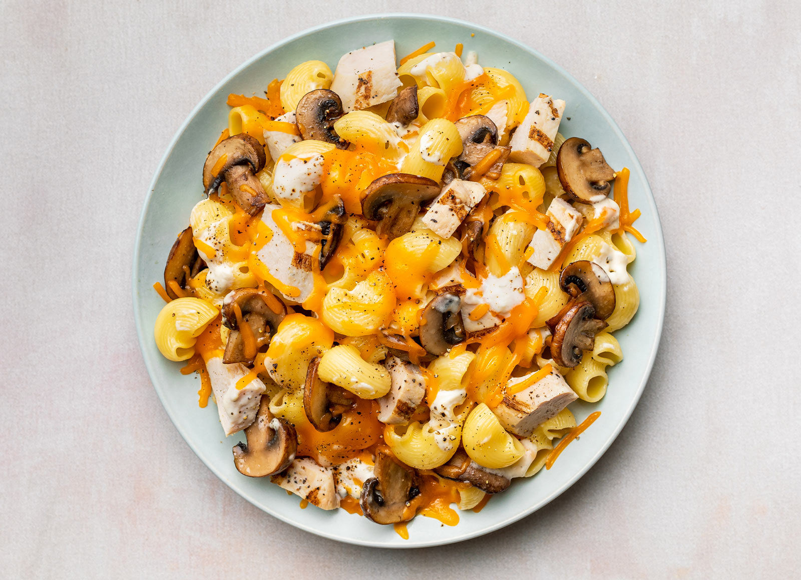 Cozy Mushroom Chicken Baked Mac 'n Cheese