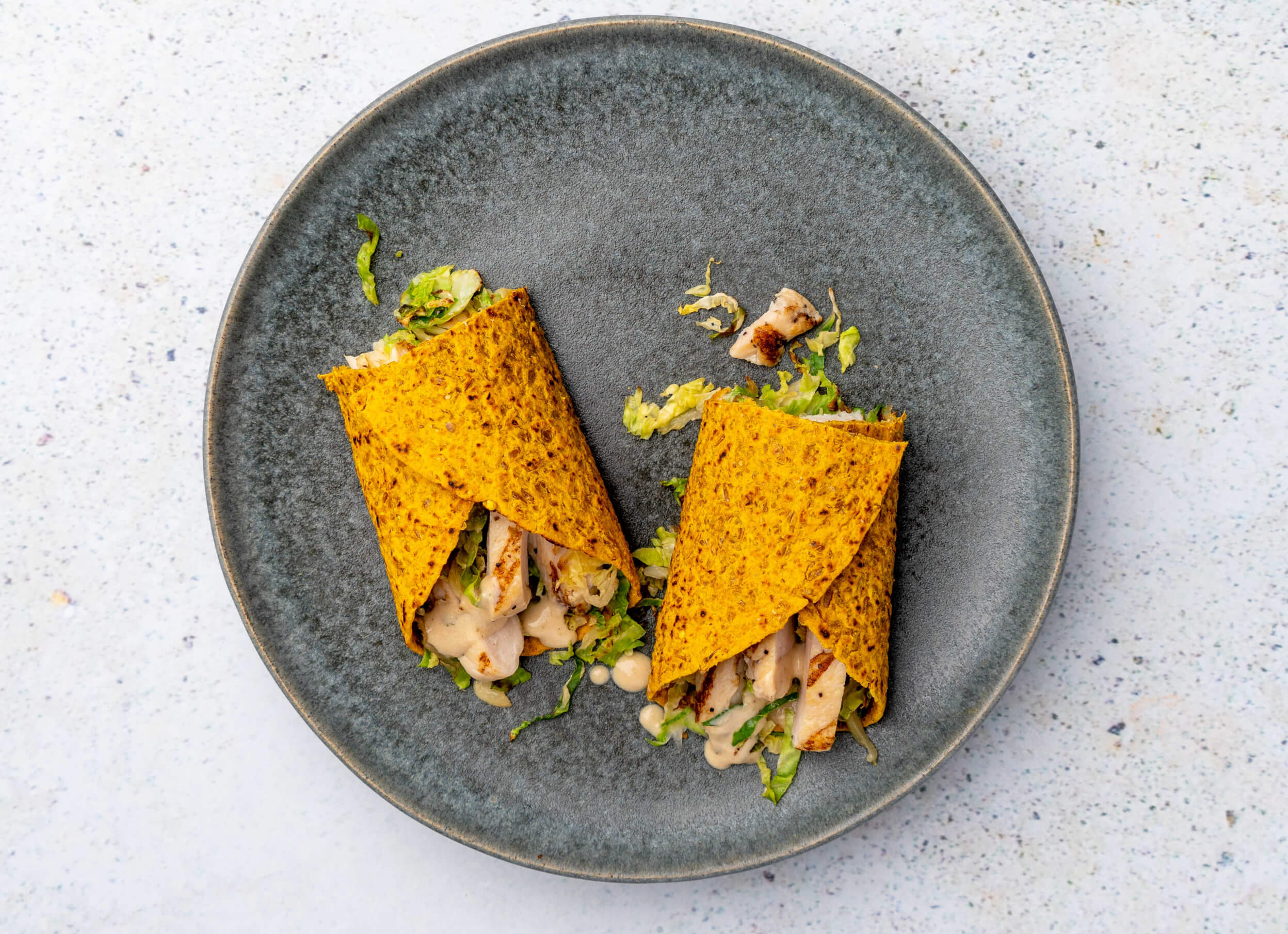 Grilled Chicken Tahini Wrap-image