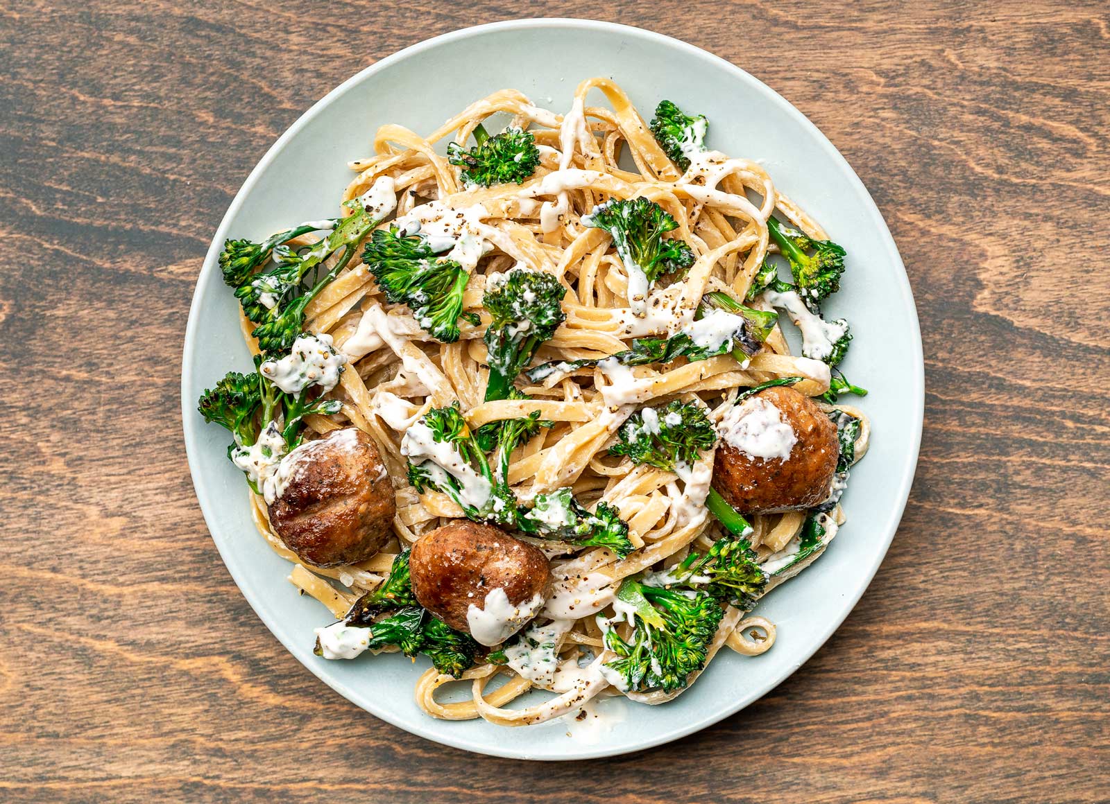 Beef Meatball Alfredo