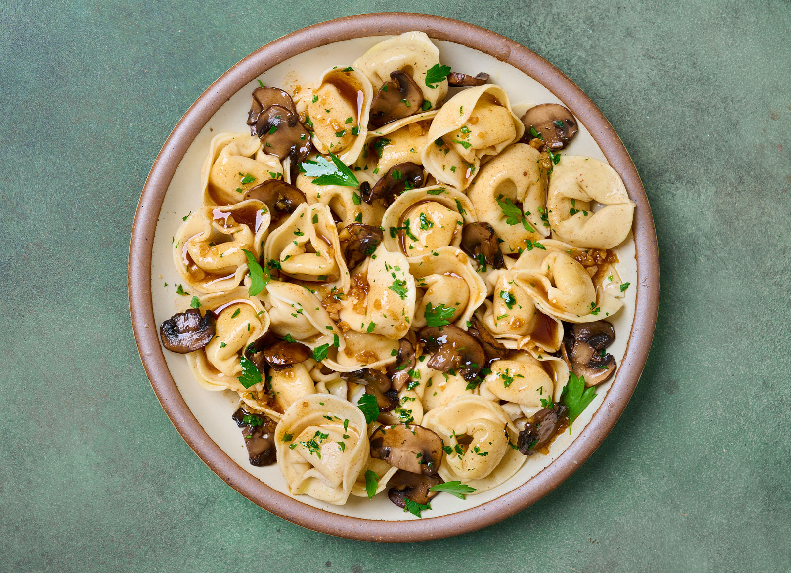 Garlic Slow Churned Pasture Butter Mushroom Tortelloni