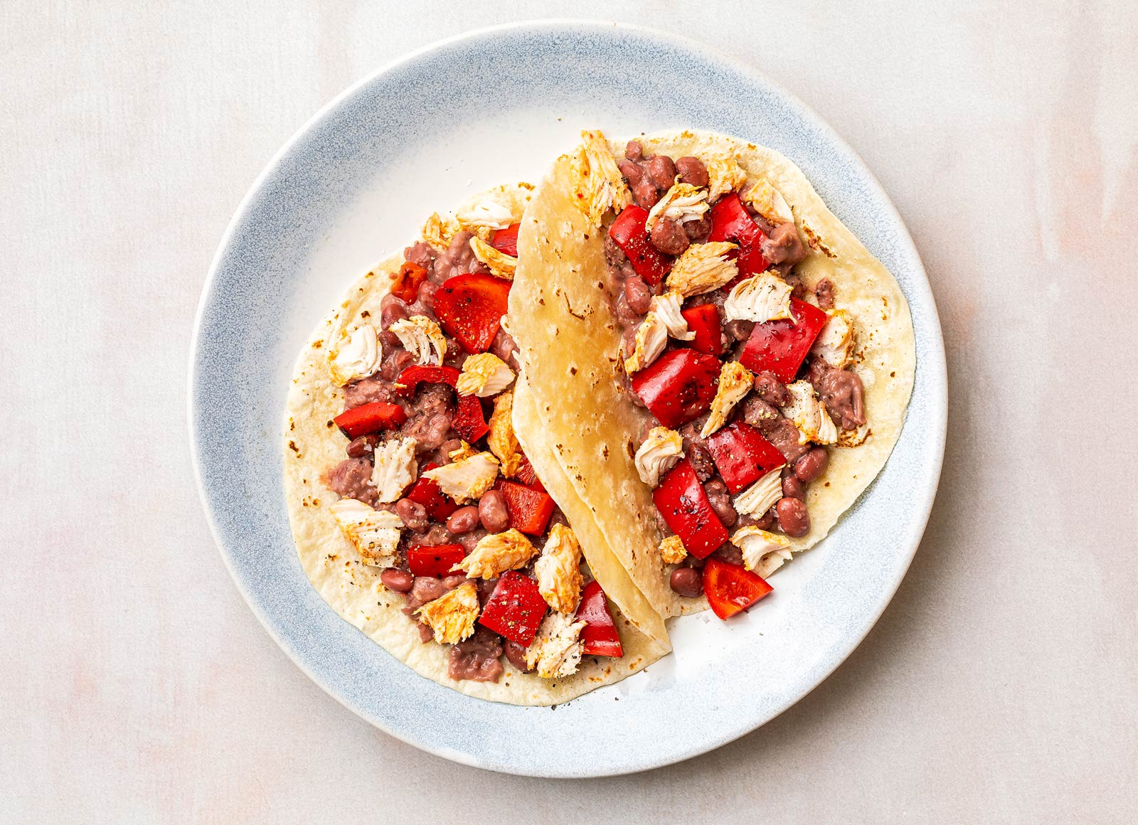 The Fajita Tacos with Red Bell Pepper