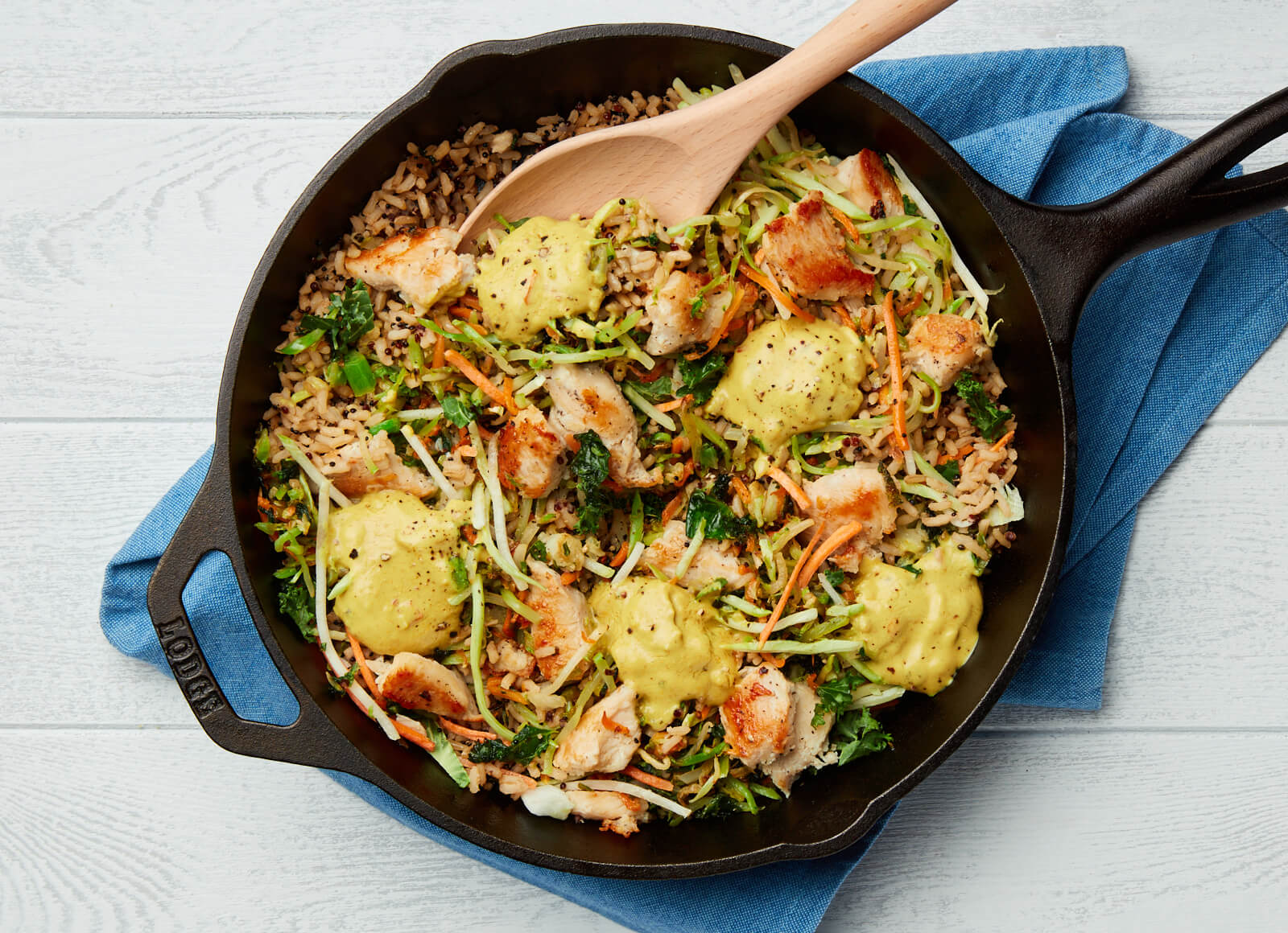 Zesty Super Crunch Veggies + Thai Coconut Chicken