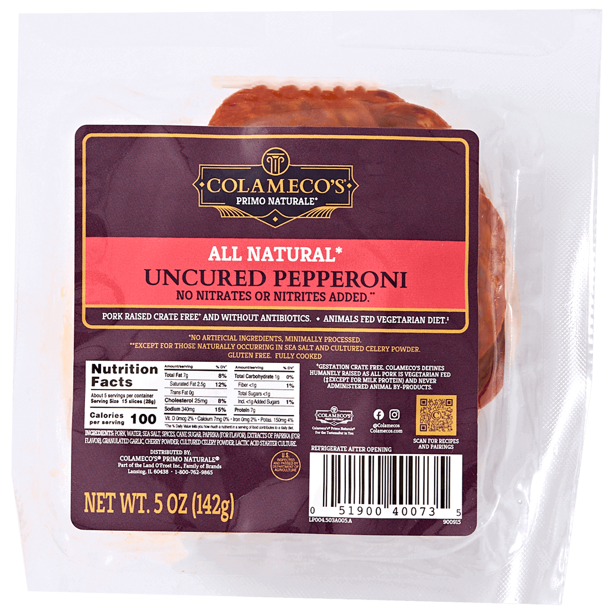 Sliced Uncured Pepperoni 2 of 2