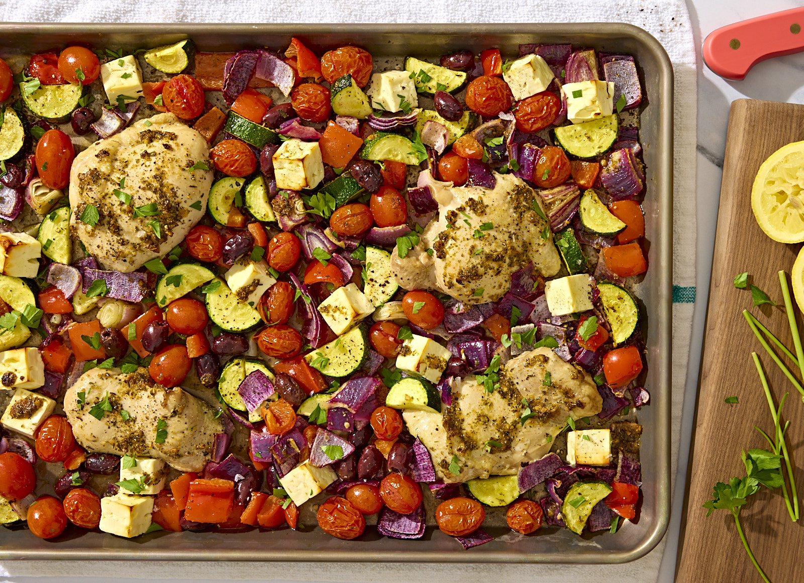 Sheet Pan Greek Chicken