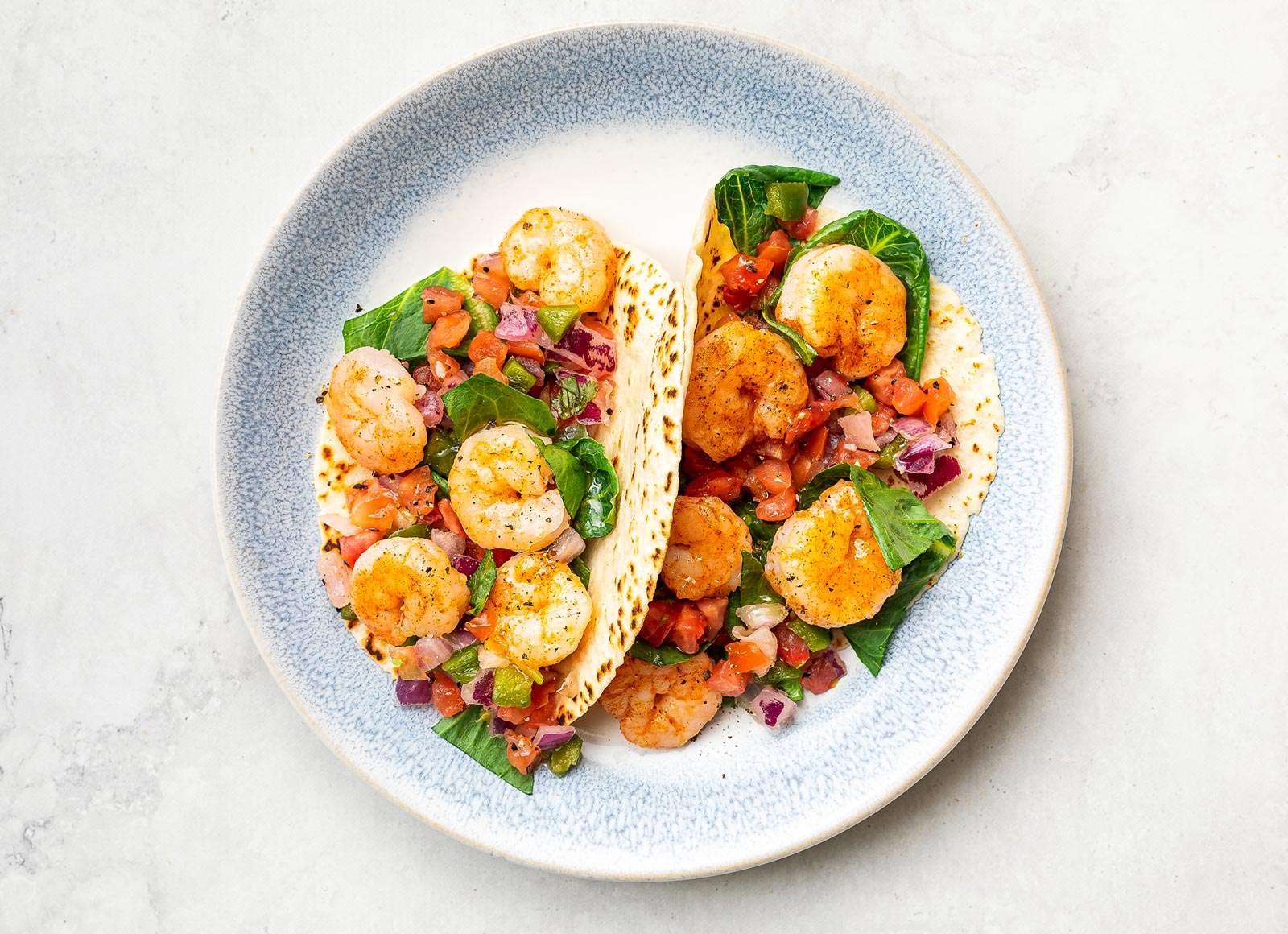Shrimp Tacos with Salsa