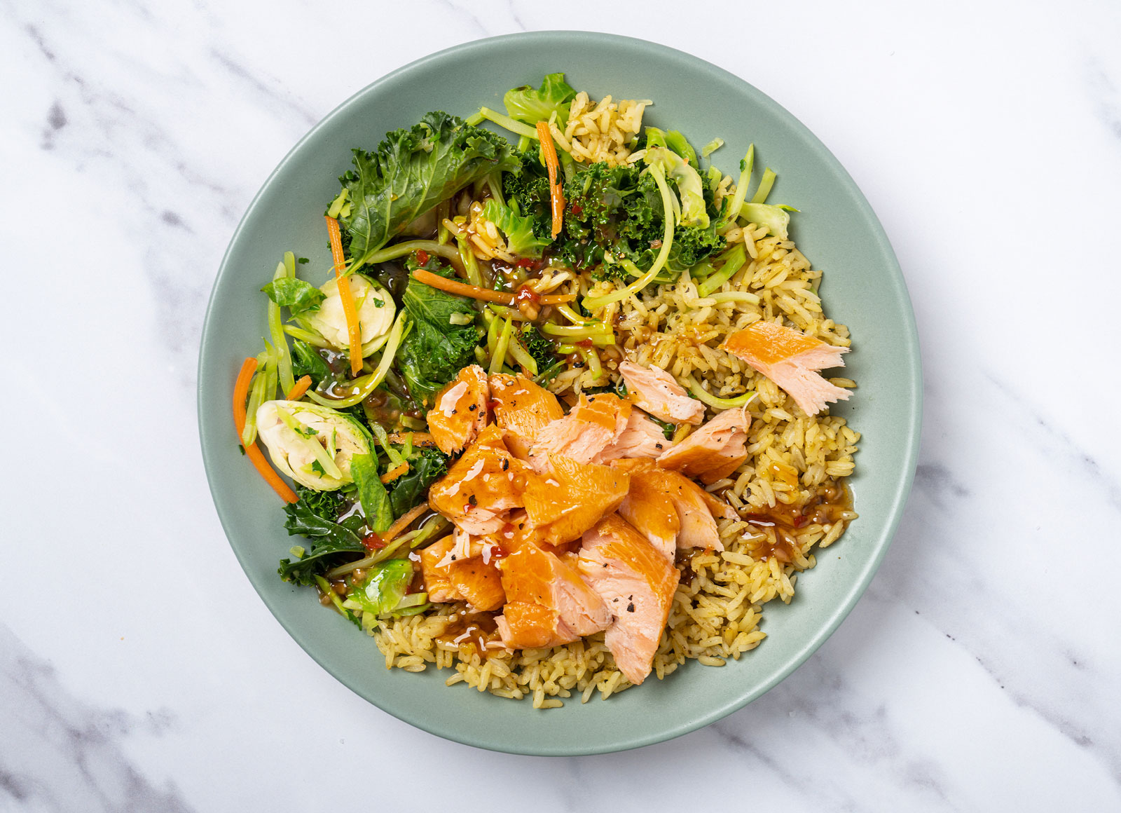 Smoky Sesame Salmon Rice Bowl