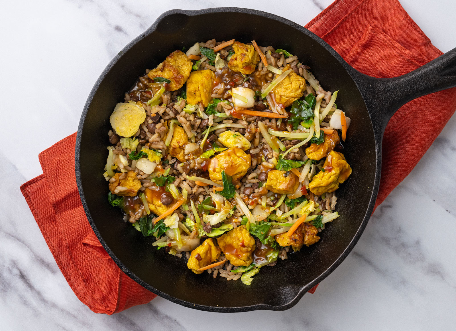 Gingery Lemongrass Tofu + Superblend with Lentil Quinoa