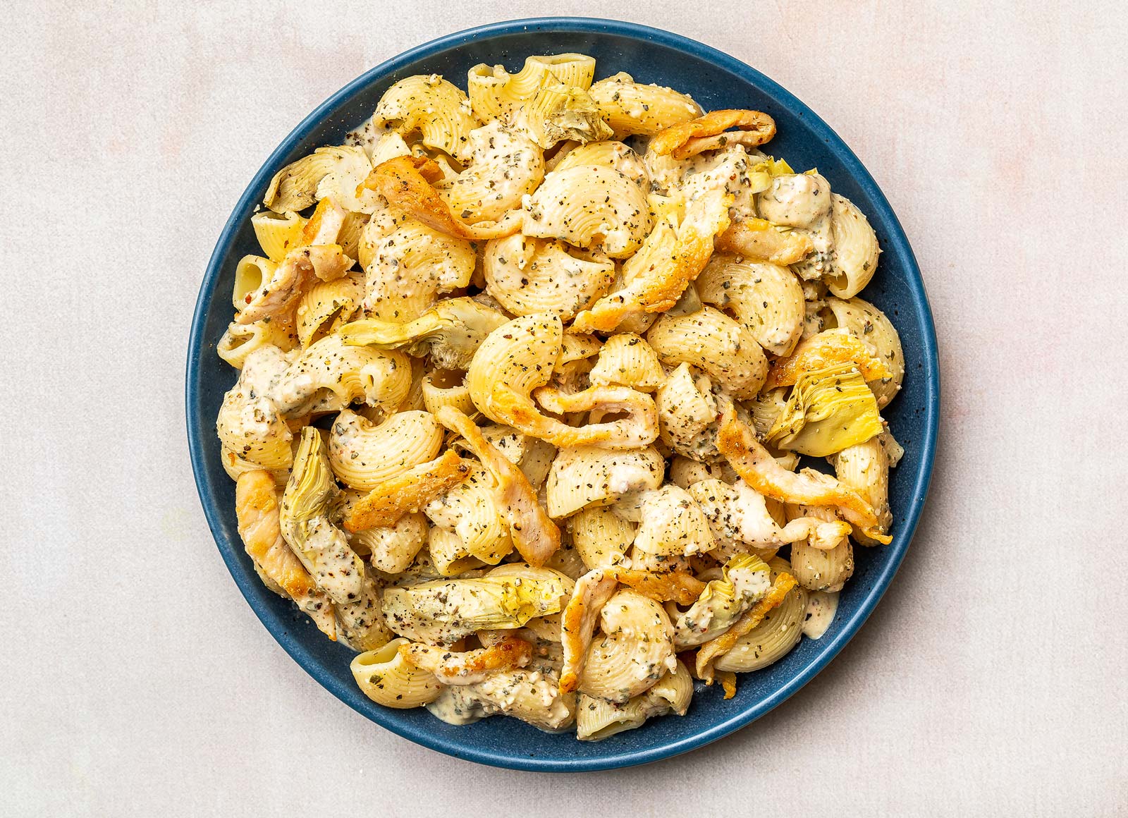 Creamy Chicken Artichoke Chiocciole Pasta