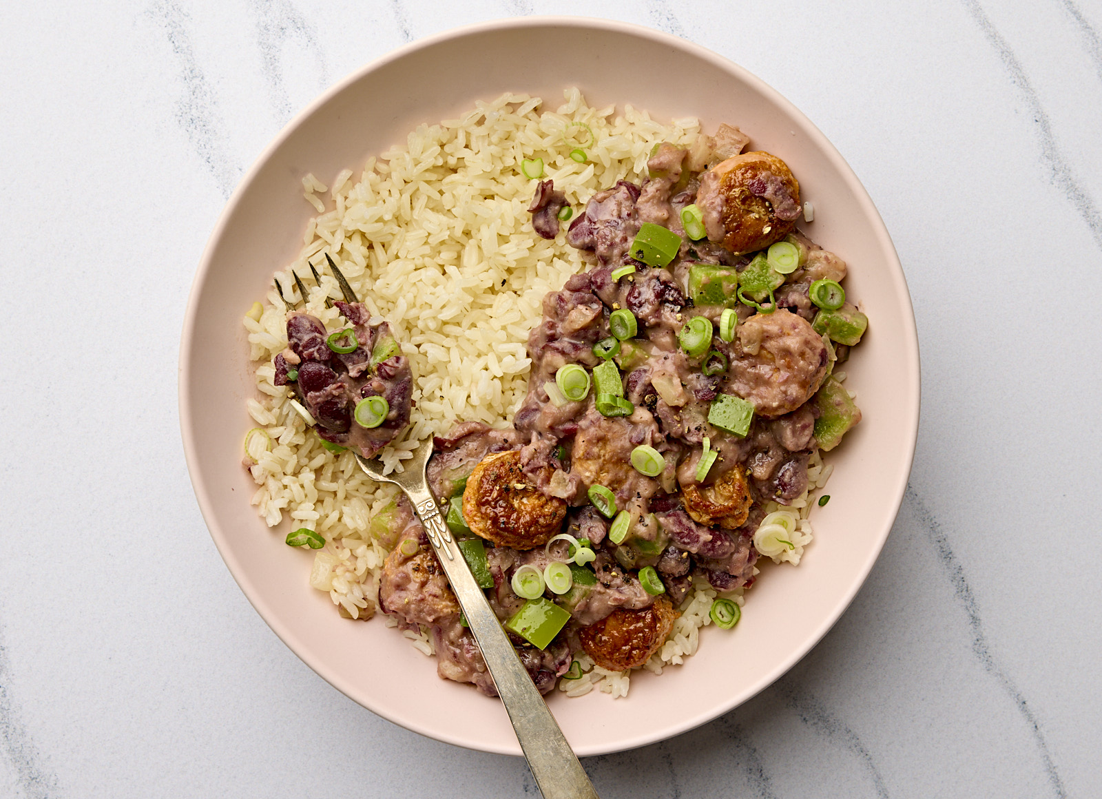 Red Beans, Sausage + Rice